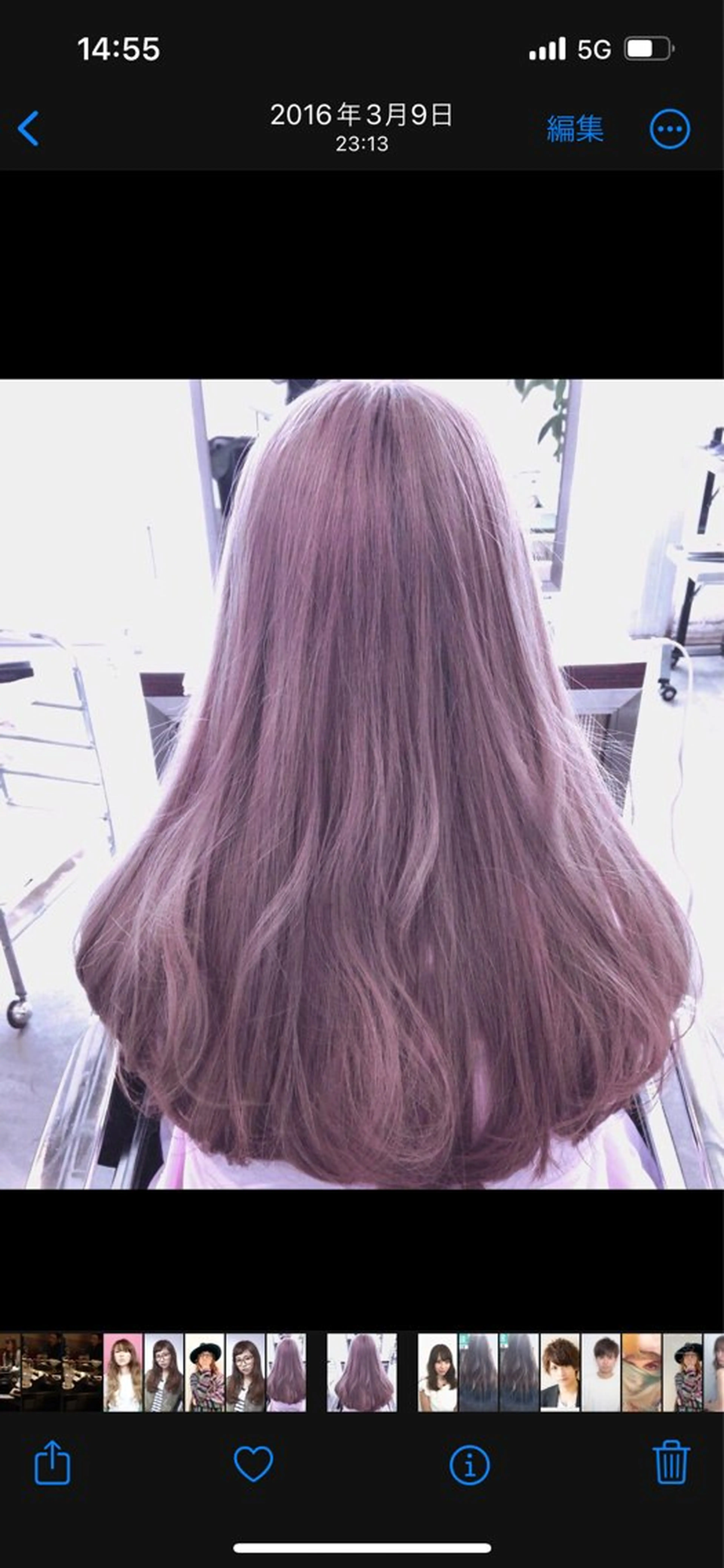 セミロング カラー アッシュ ブリーチ 透明感カラー ラベンダーカラー ラベンダーアッシュ slang所属・イワムラ ハヤトのヘアスタイル