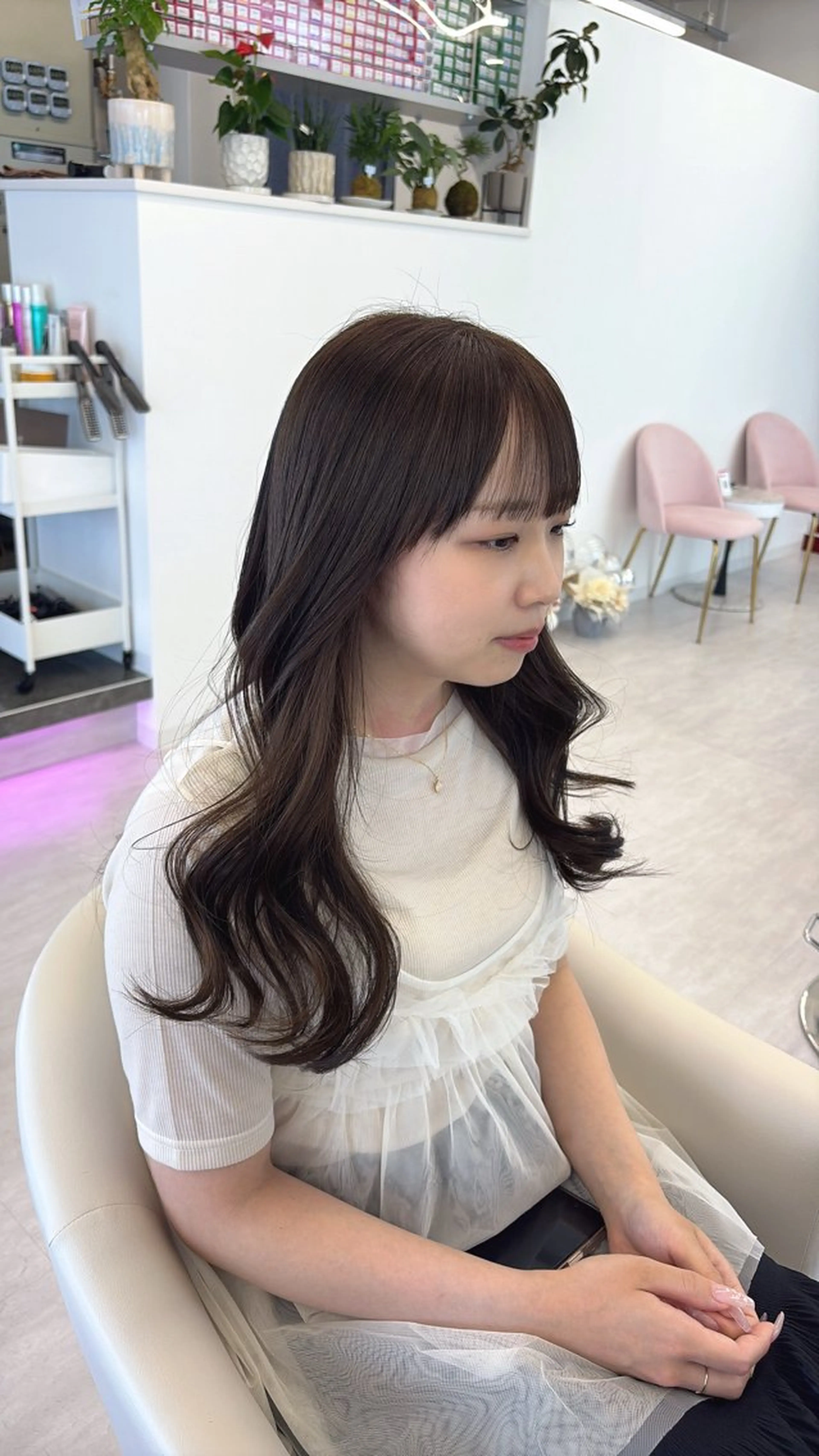 ロング カット ヘアカラー 透明感カラー/大阪 Rieのヘアスタイル