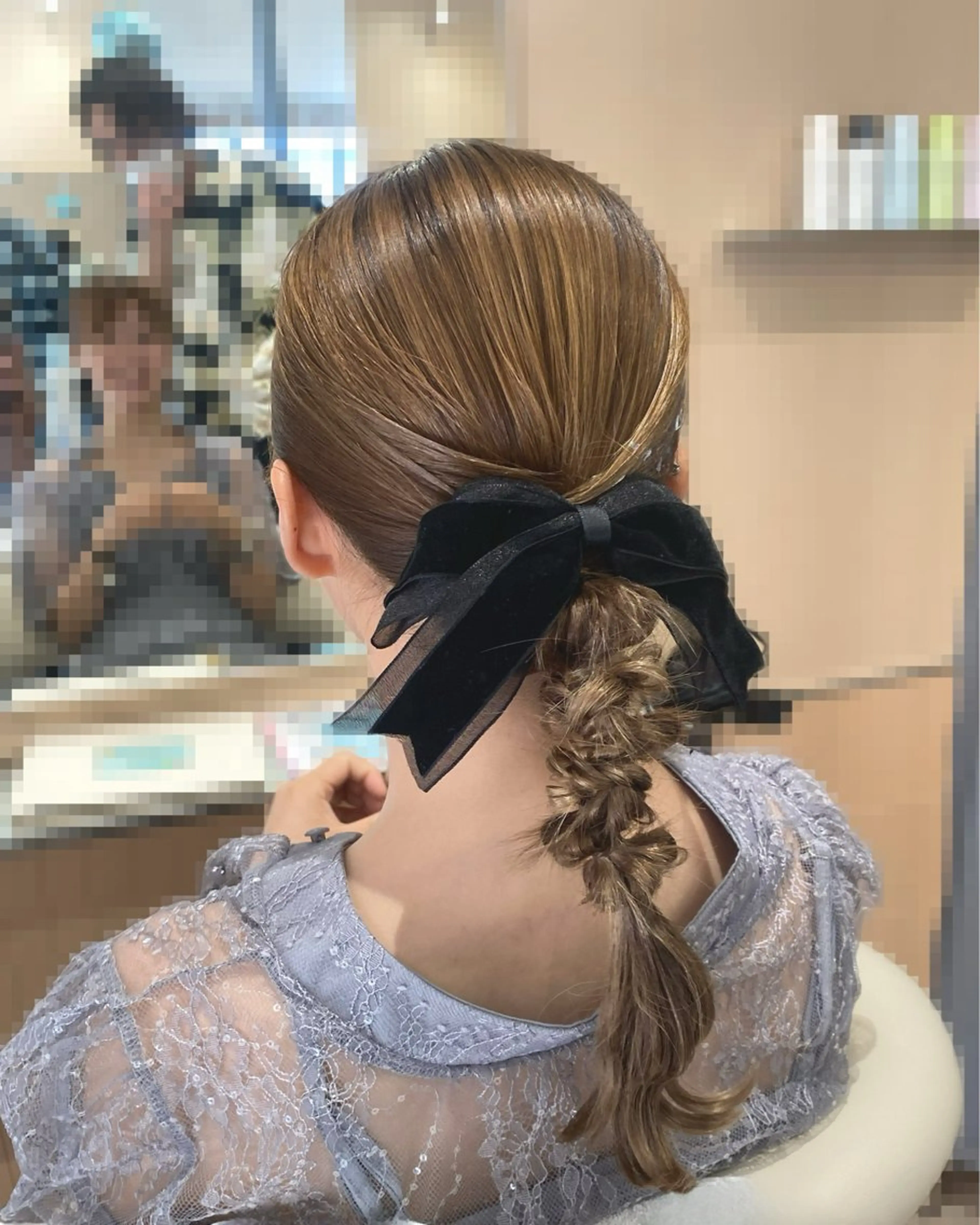 ミディアム ヘアセット Chere  azuri所属・レイヤー/ハイライト /色気/帝愛羅のヘアスタイル