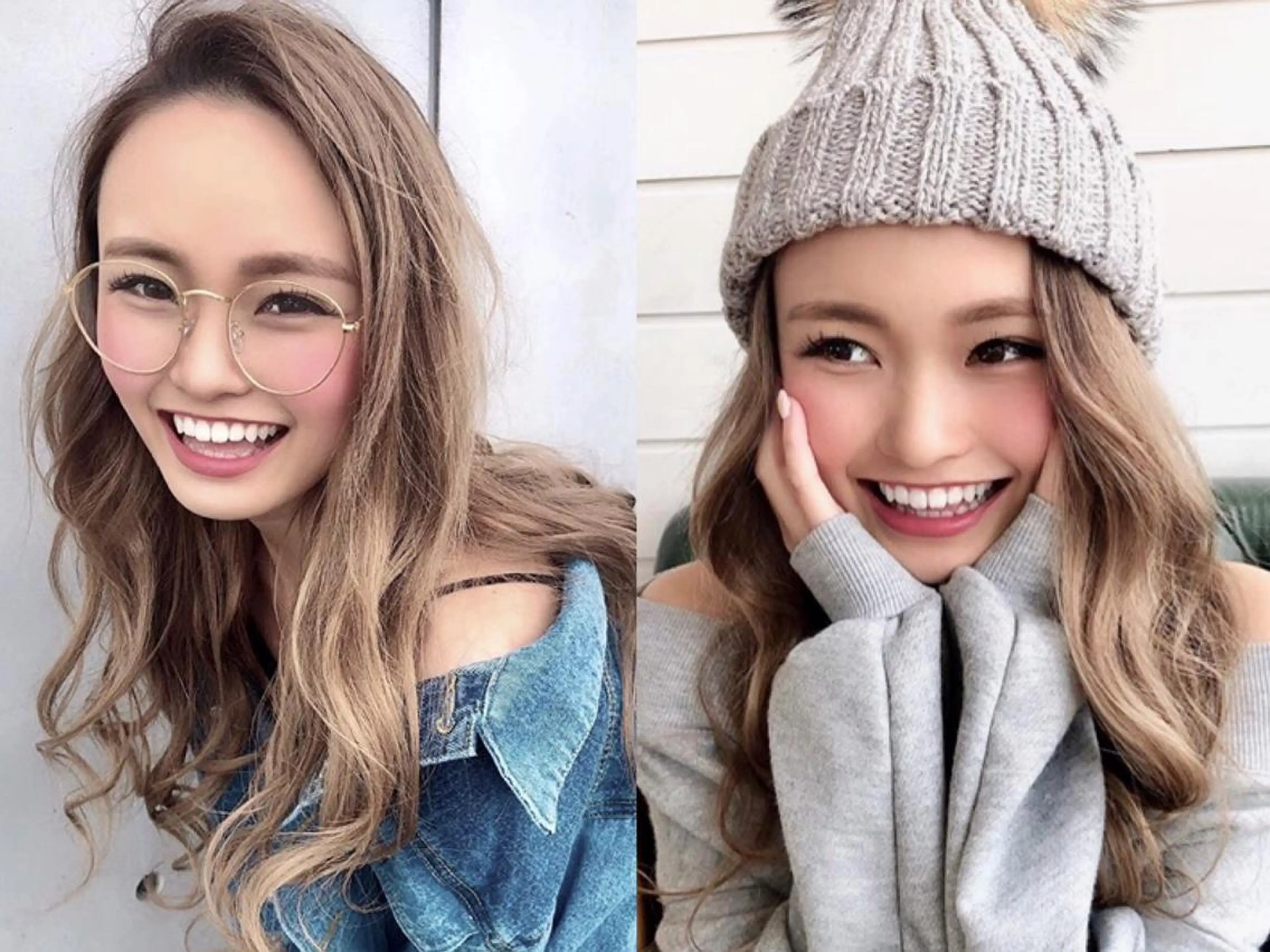 ロング カラー パーマ ヘアアレンジ Device ディバイスのヘアスタイル