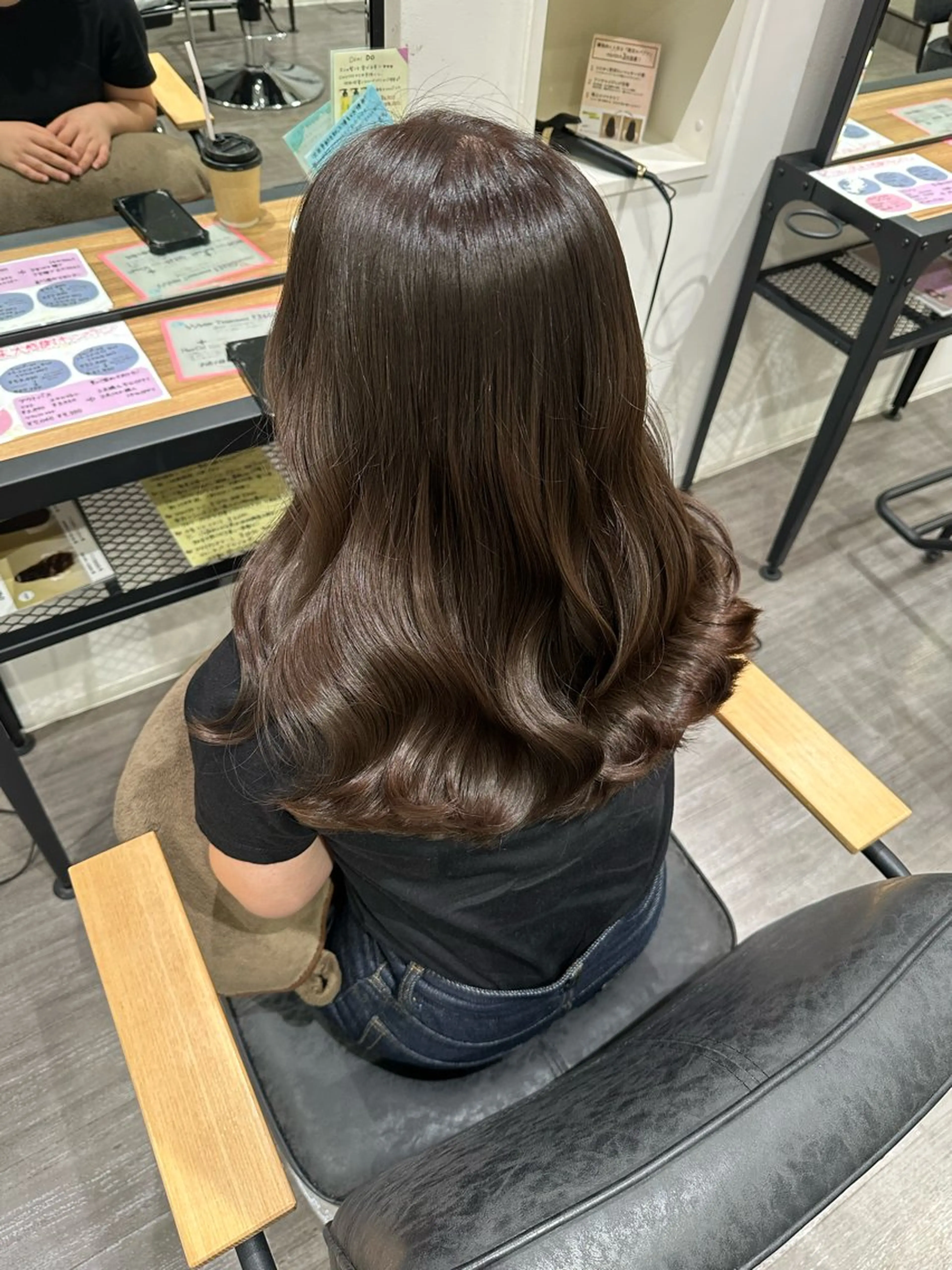 ミディアム カラー ベージュカラー ブラウンカラー ブラウンベージュ カット ヘアカラー トリートメント 艶髪レイヤー上田 紗也🇰🇷💗のヘアスタイル