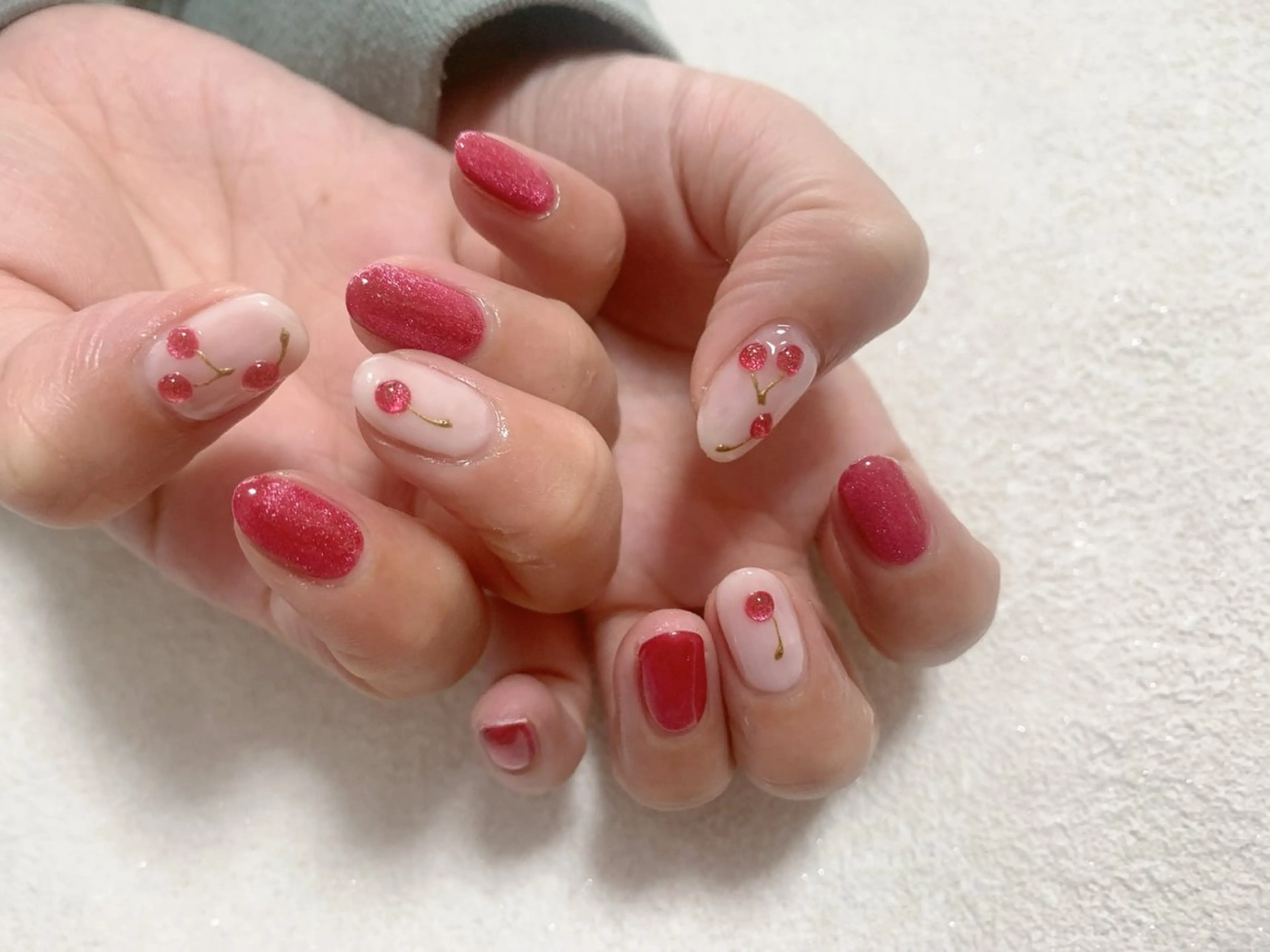 ネイル ジェルネイル マグネットネイル メンズネイル パラジェル 春ネイル kiki nail たまプラーザのネイルデザイン