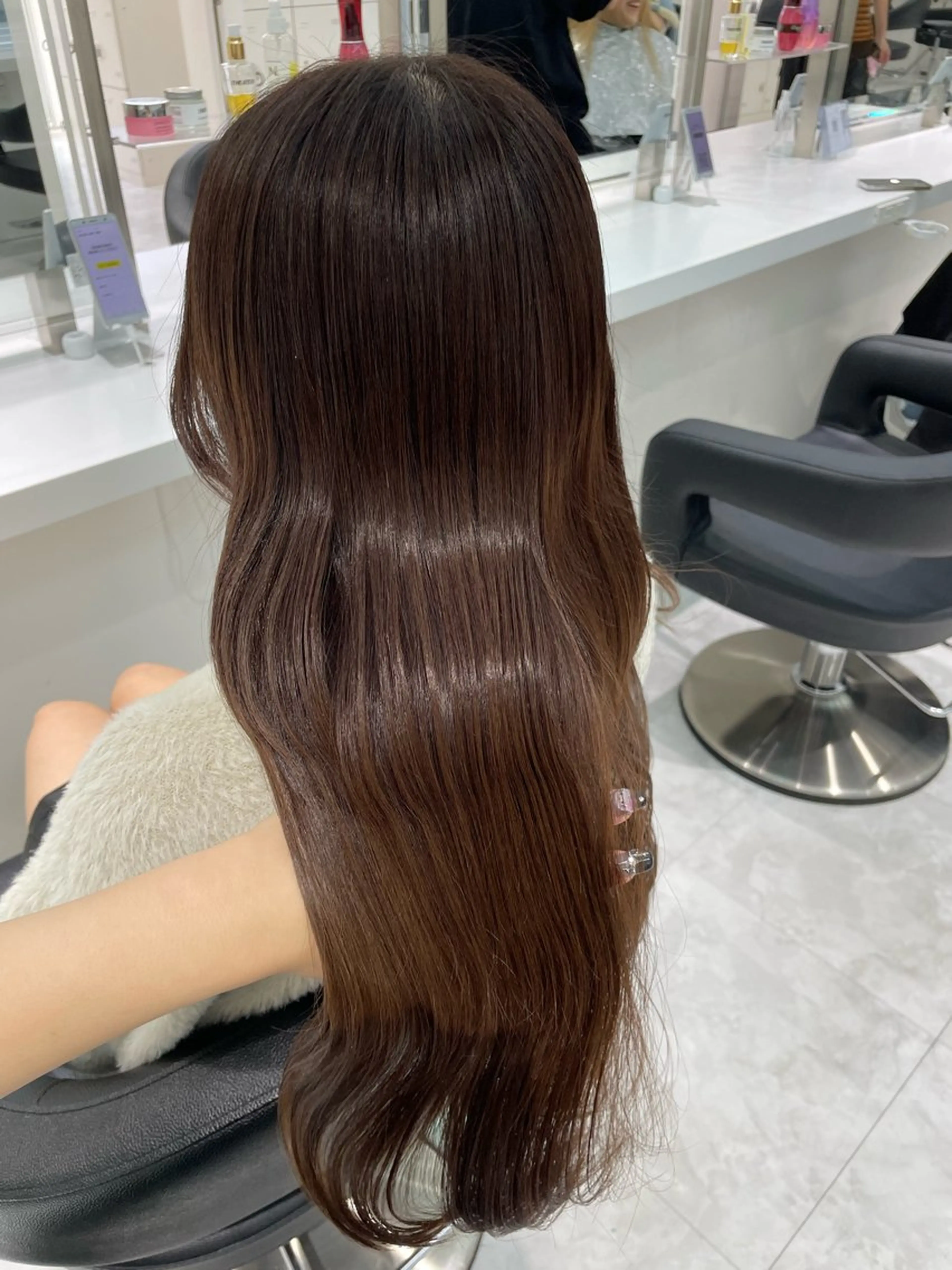 カラー 🤍透明感ブラウン himi🤍のヘアスタイル