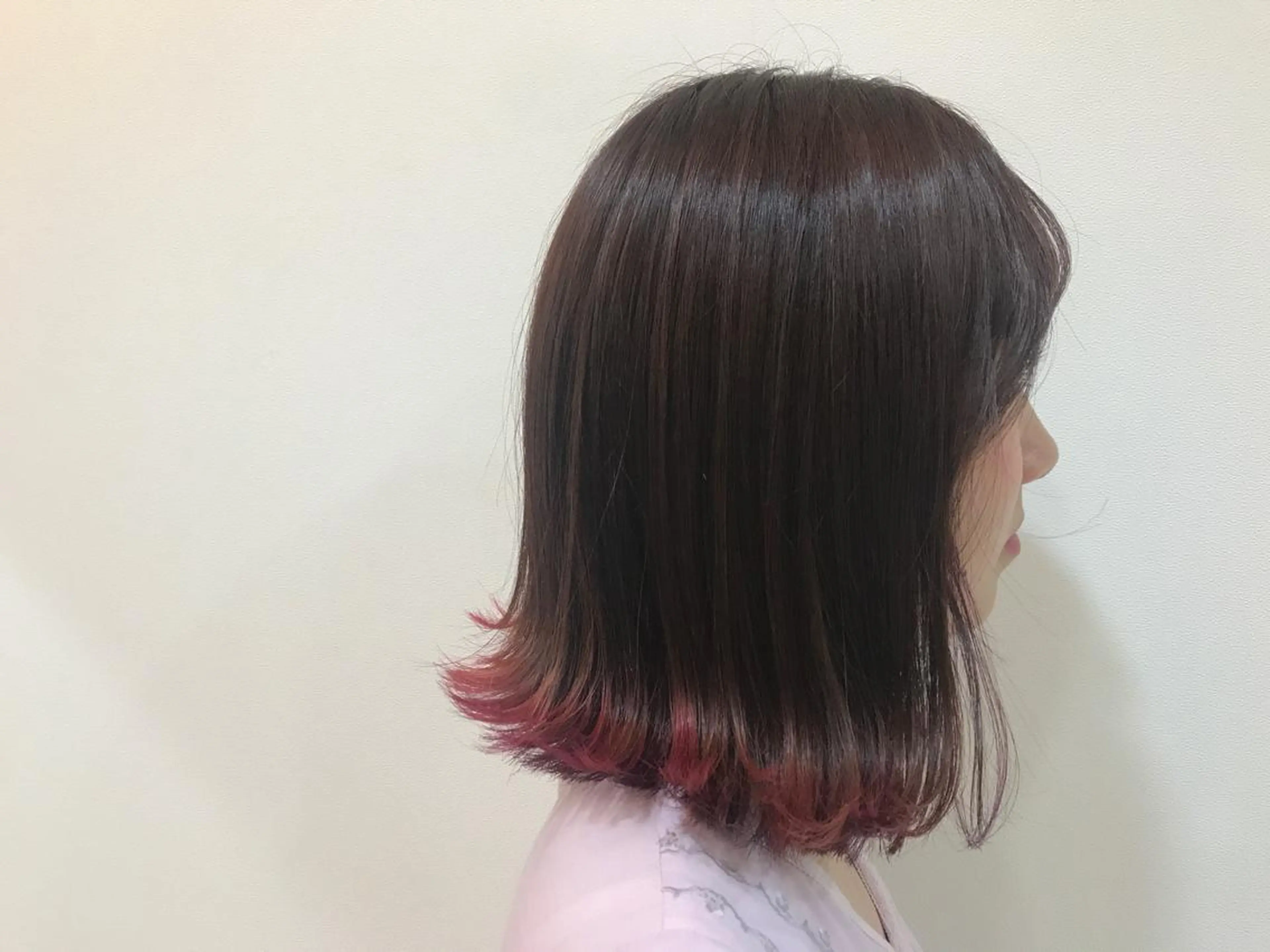 ミディアム カラー 馴染ませNo.1🧃 エクステ・アレンジのヘアスタイル