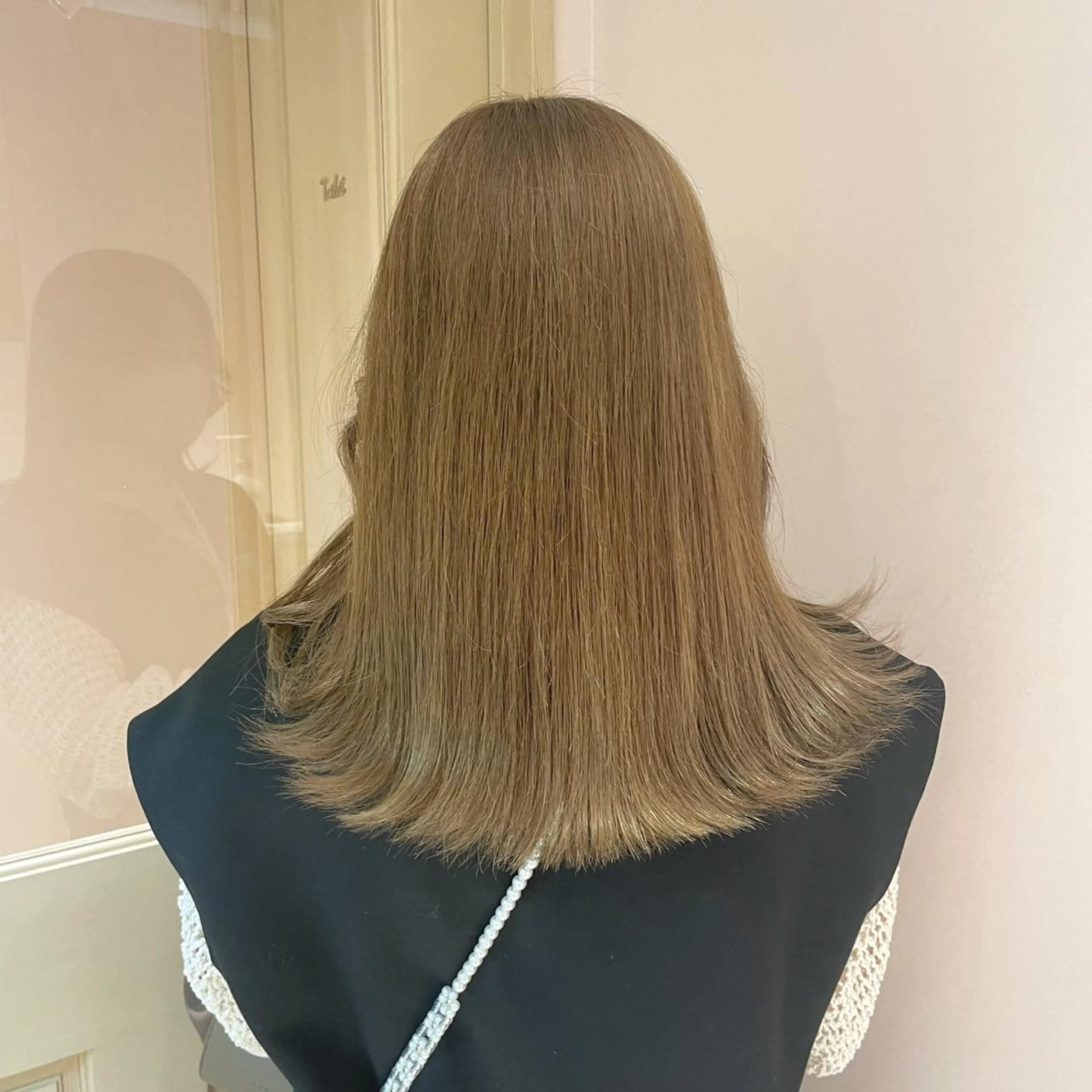 セミロング ヘアカラー トリートメント ヘッドスパ マホ/日吉/髪質改善 /レイヤー/ガーリーのヘアスタイル