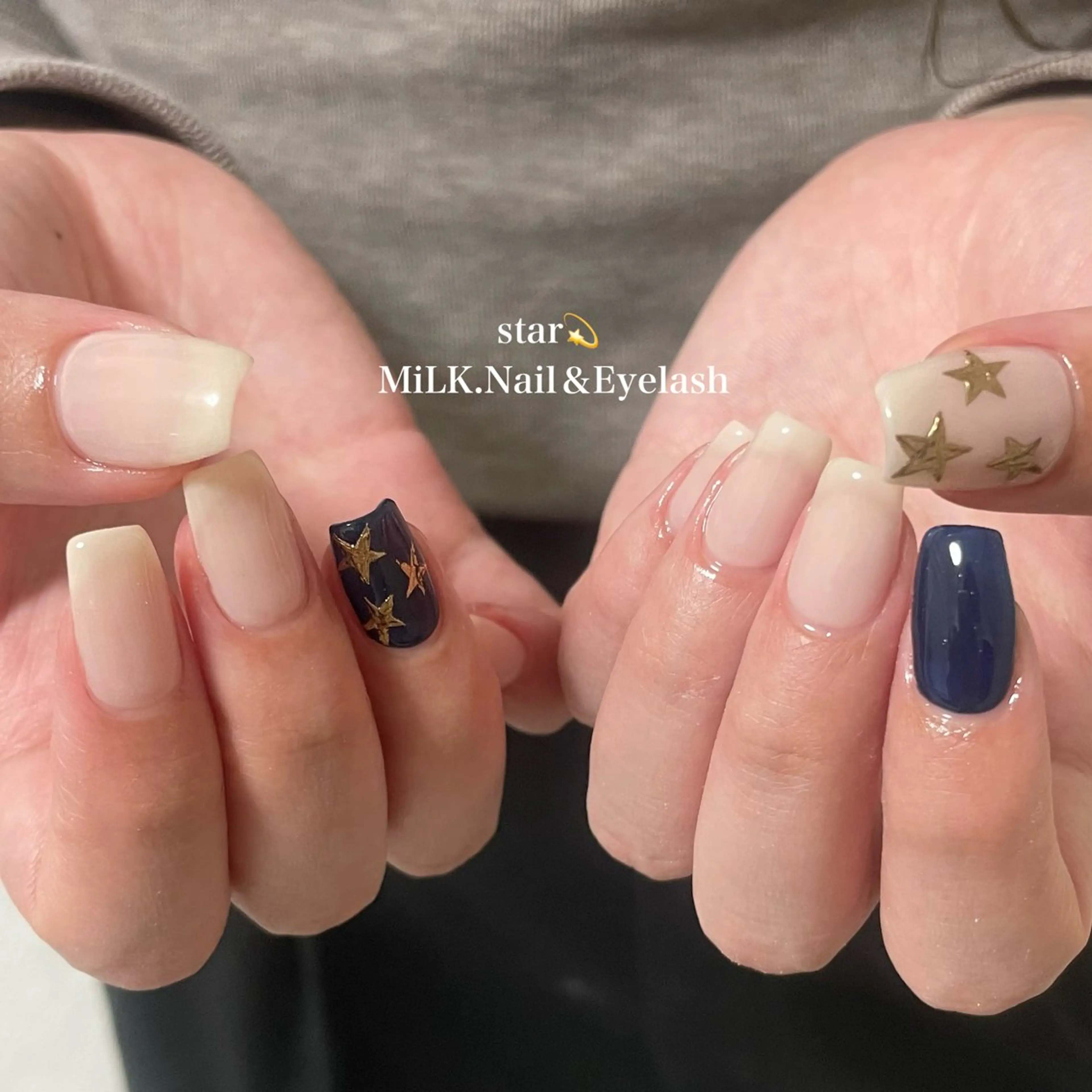 ネイル オフィスネイル シンプルネイル ハンドネイル MiLK.   Nail&Eyelash所属・MiLK. wakaのマツエク・マツパデザイン