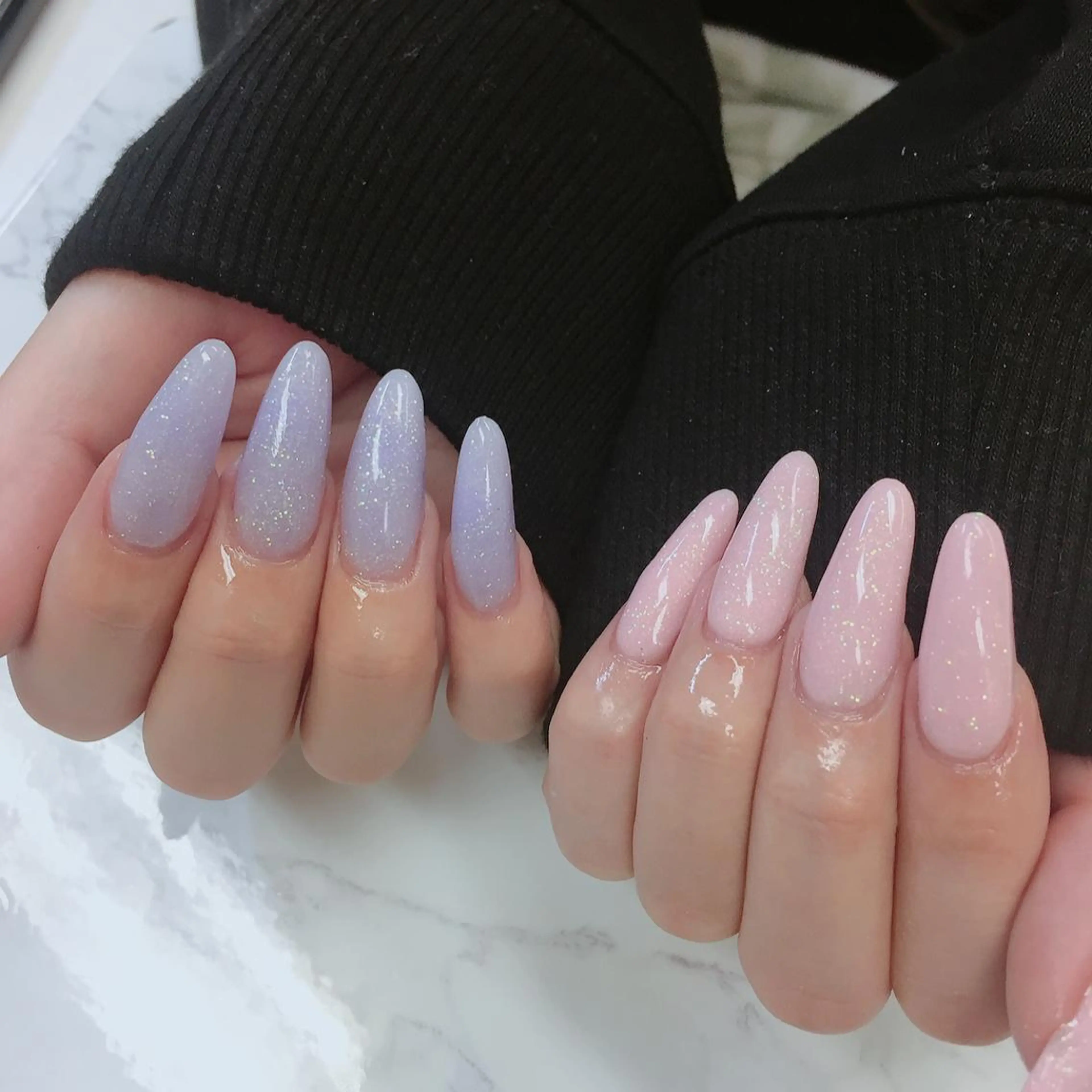 セミロング ハンドネイル JNA認定講師🌸 RIEのネイルデザイン