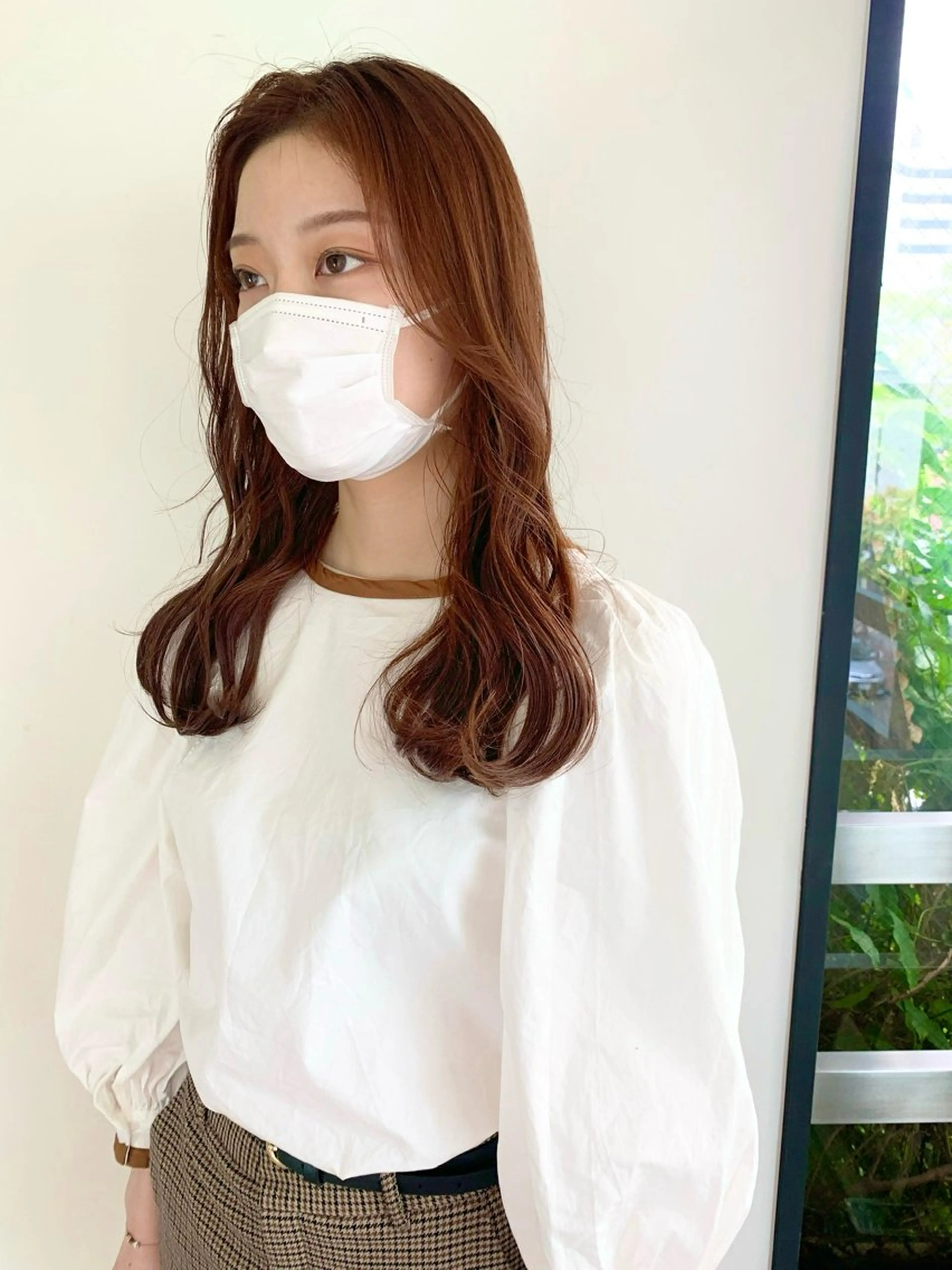 ロング オレンジブラウン LOREN＋透明感 オリーブhirokoのヘアスタイル