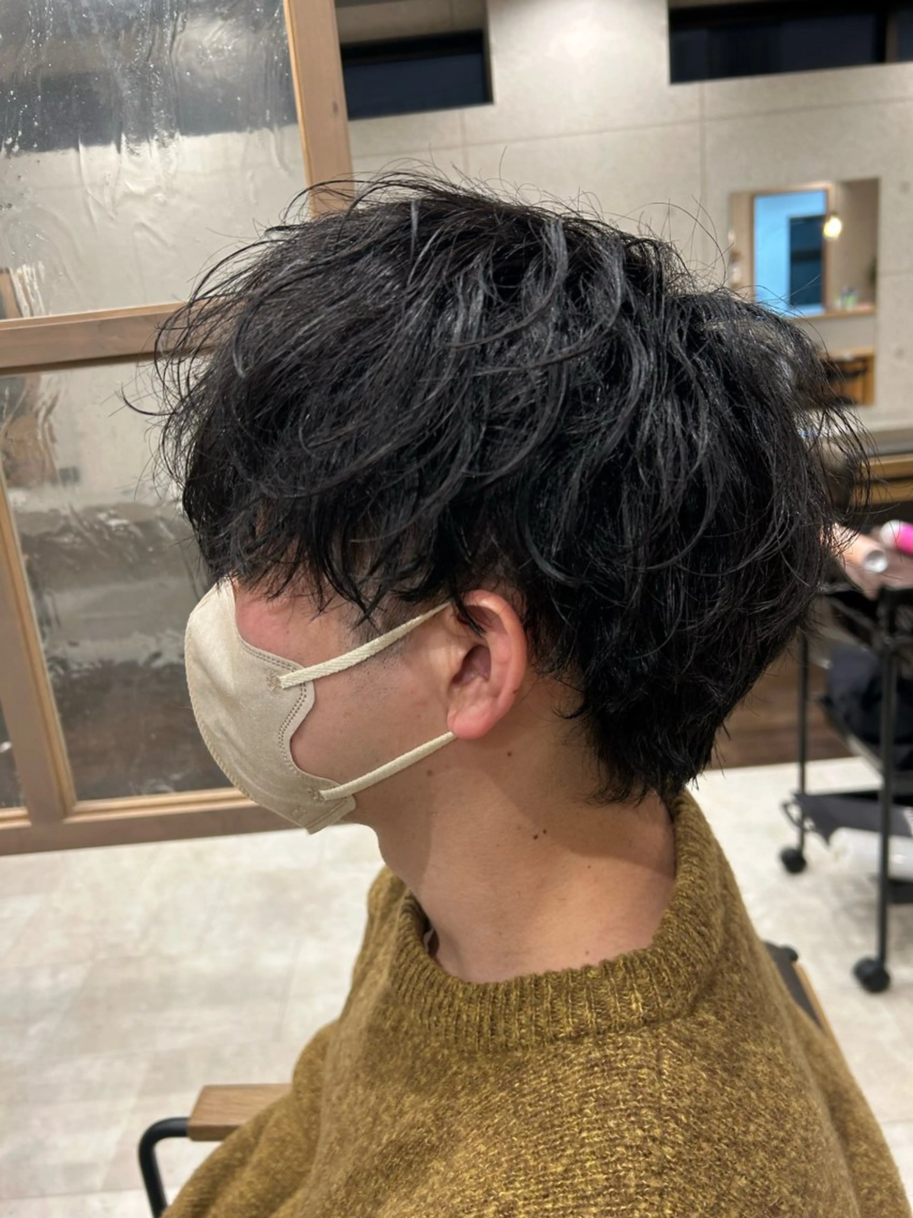 パーマ メンズ カット パーマ 宮之本 峻也のヘアスタイル