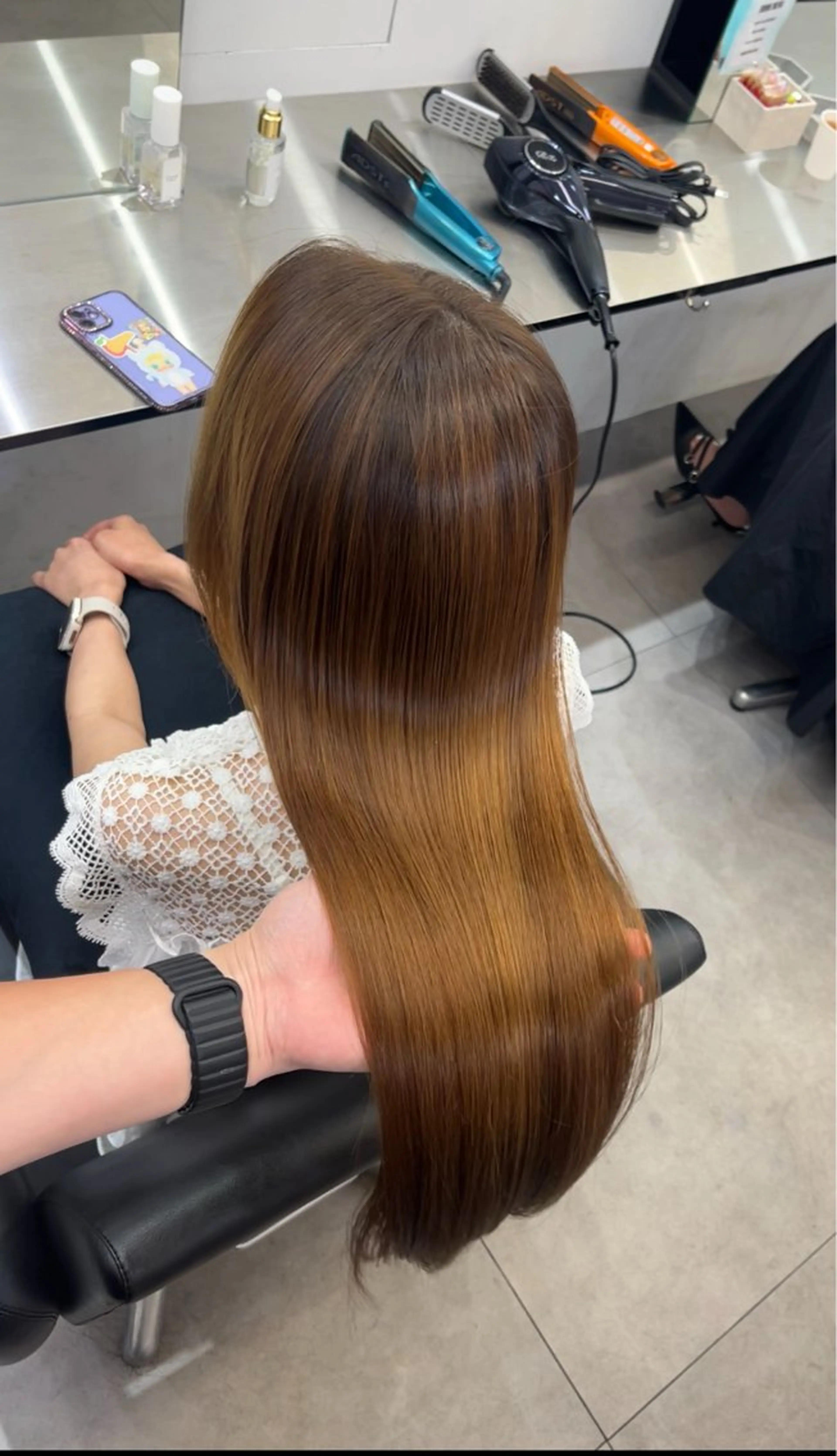 ロング 髪質改善/縮毛矯正 梅田茶屋町/西尾祐作のヘアスタイル