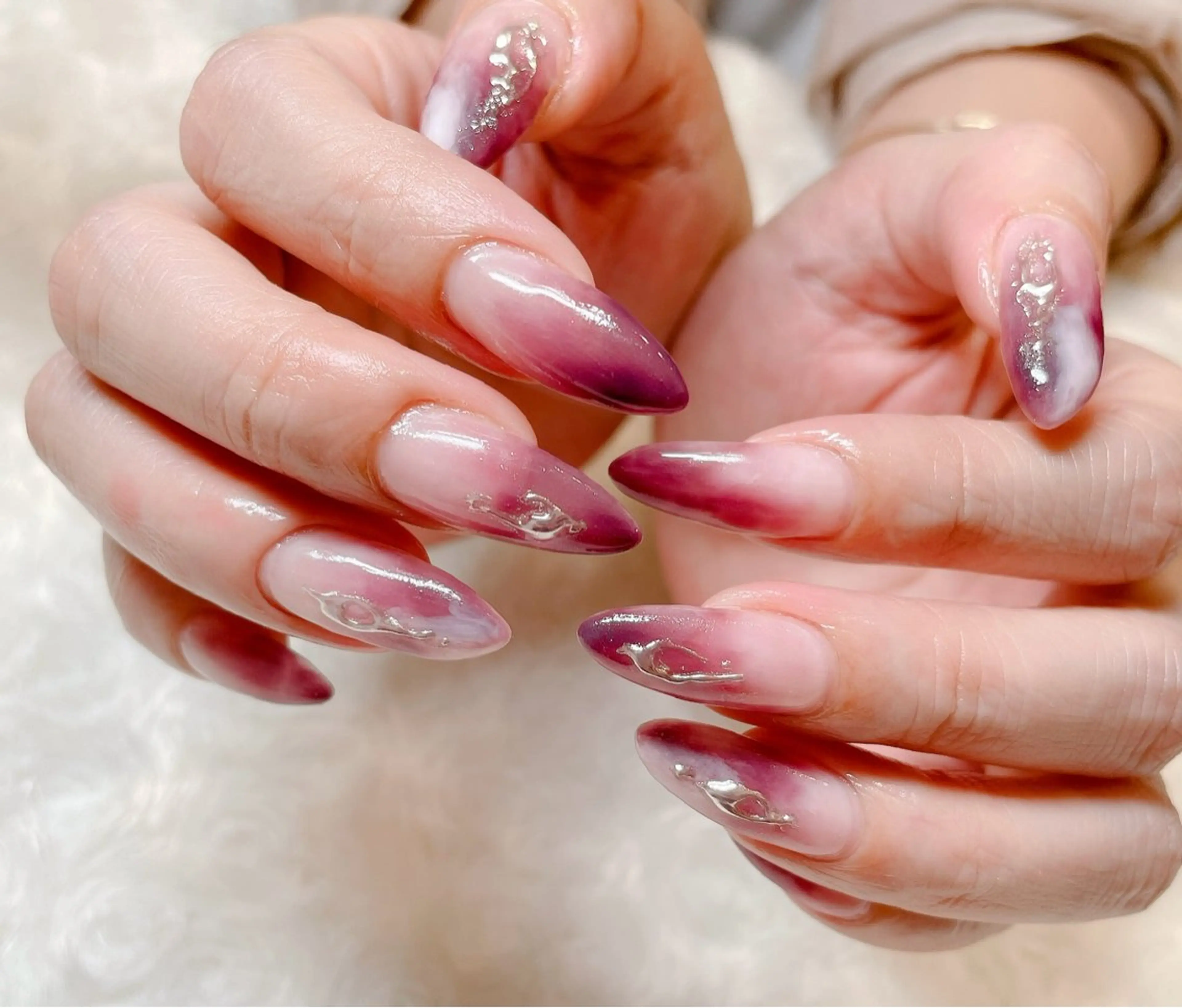 【ハンド】シンプルニュアンスネイル💅初回他店付替オフ無料/初回オフなし/自店オフ無料の写真