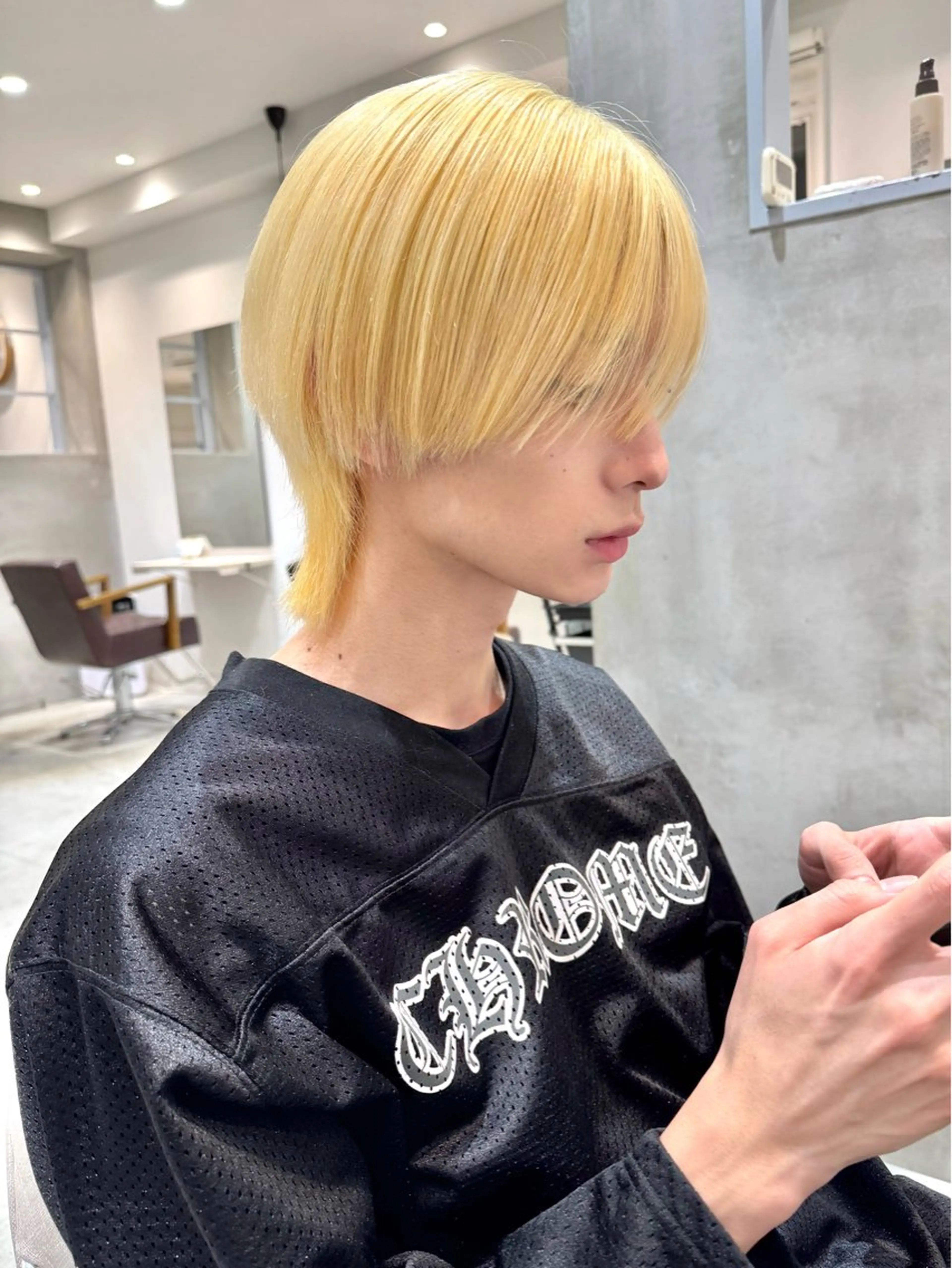 カラー メンズ ヘアカラー ほの カラー特化/ ブリーチ/ボブのヘアスタイル