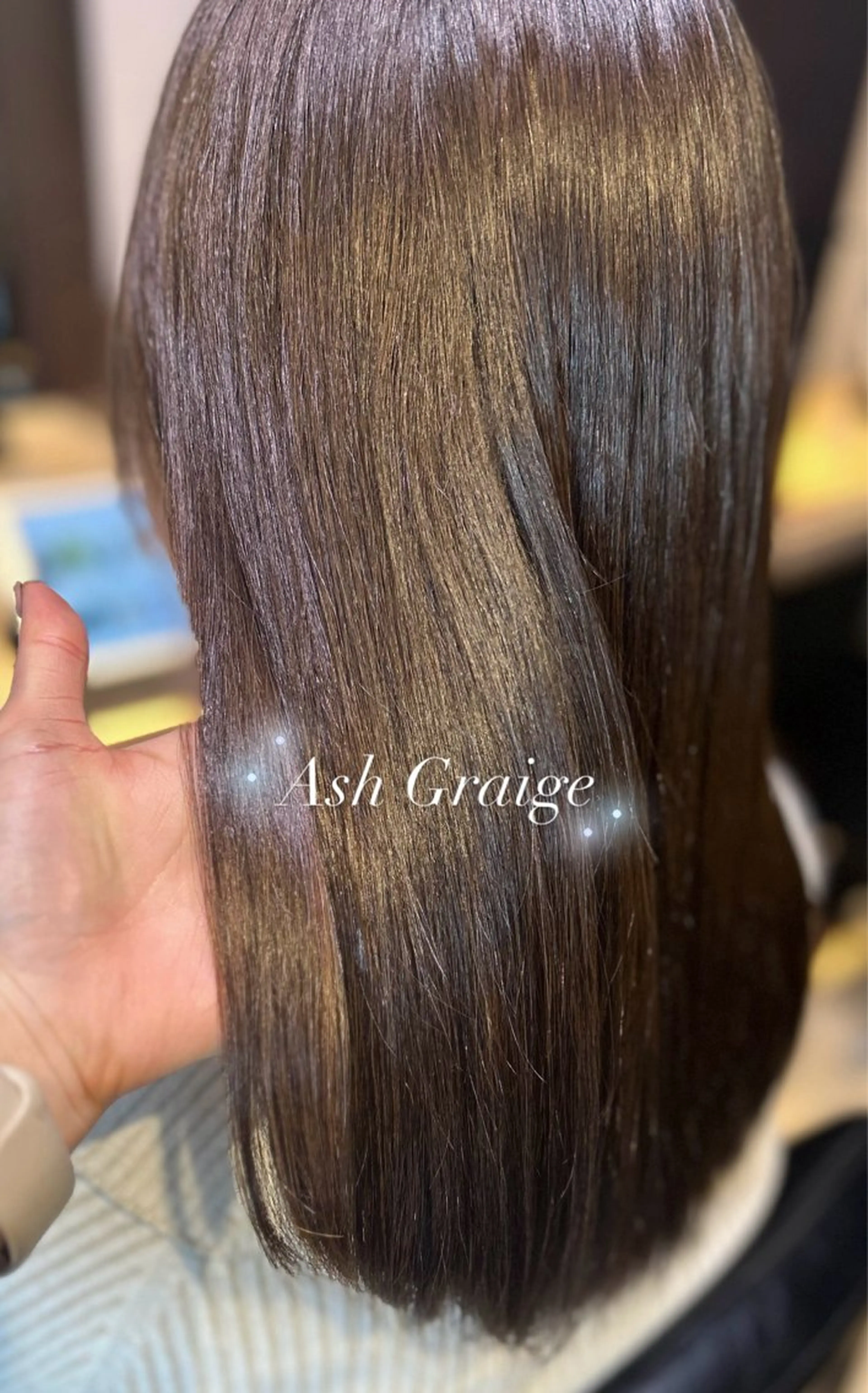 カラー アッシュ アッシュグレー アッシュグレージュ 透明感カラー グレージュ ⭐️似合わせアップ ⭐️並木奏絵のヘアスタイル