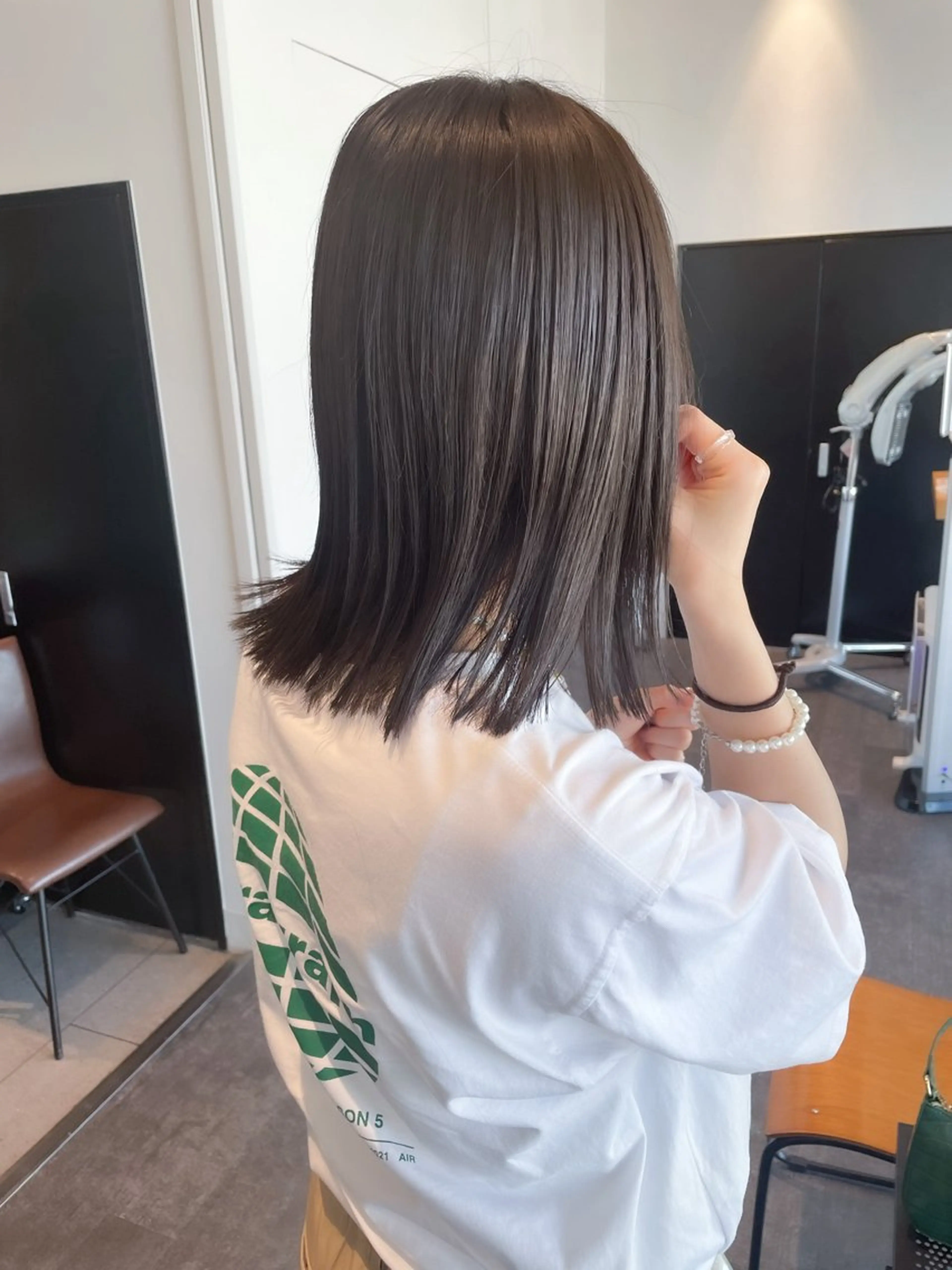 ミディアム カラー ヘアアレンジ ミニボブ/ブリーチ 🌈MISATOのヘアスタイル