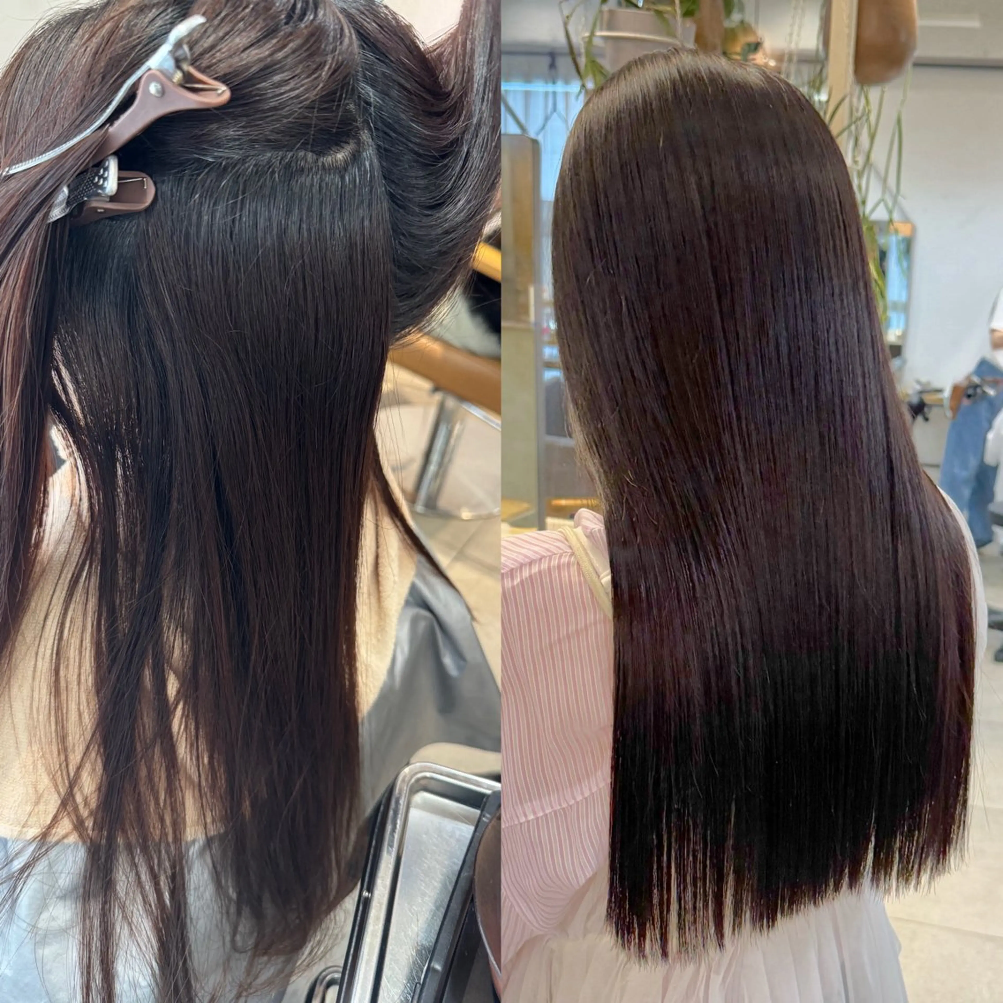 ロング カラー ロング 縮毛矯正 縮毛矯正 トリートメント 艶カラー 🤍🫧/makoのヘアスタイル