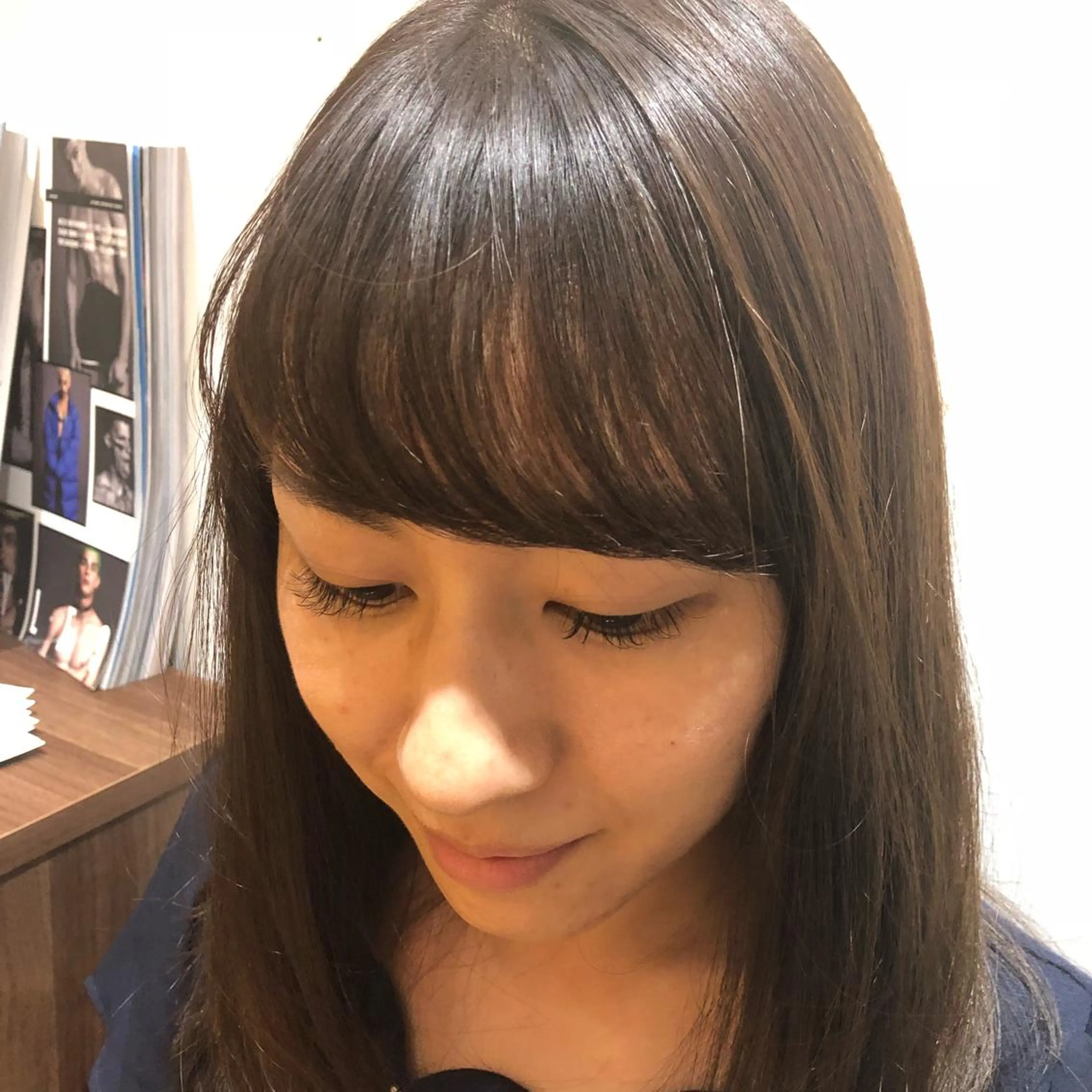 ミディアム カラー パーマ ヘアアレンジ ミディアムパーマ 似合わせカット apish aoyama所属・武 愛子の眉毛・アイブロウイメージ