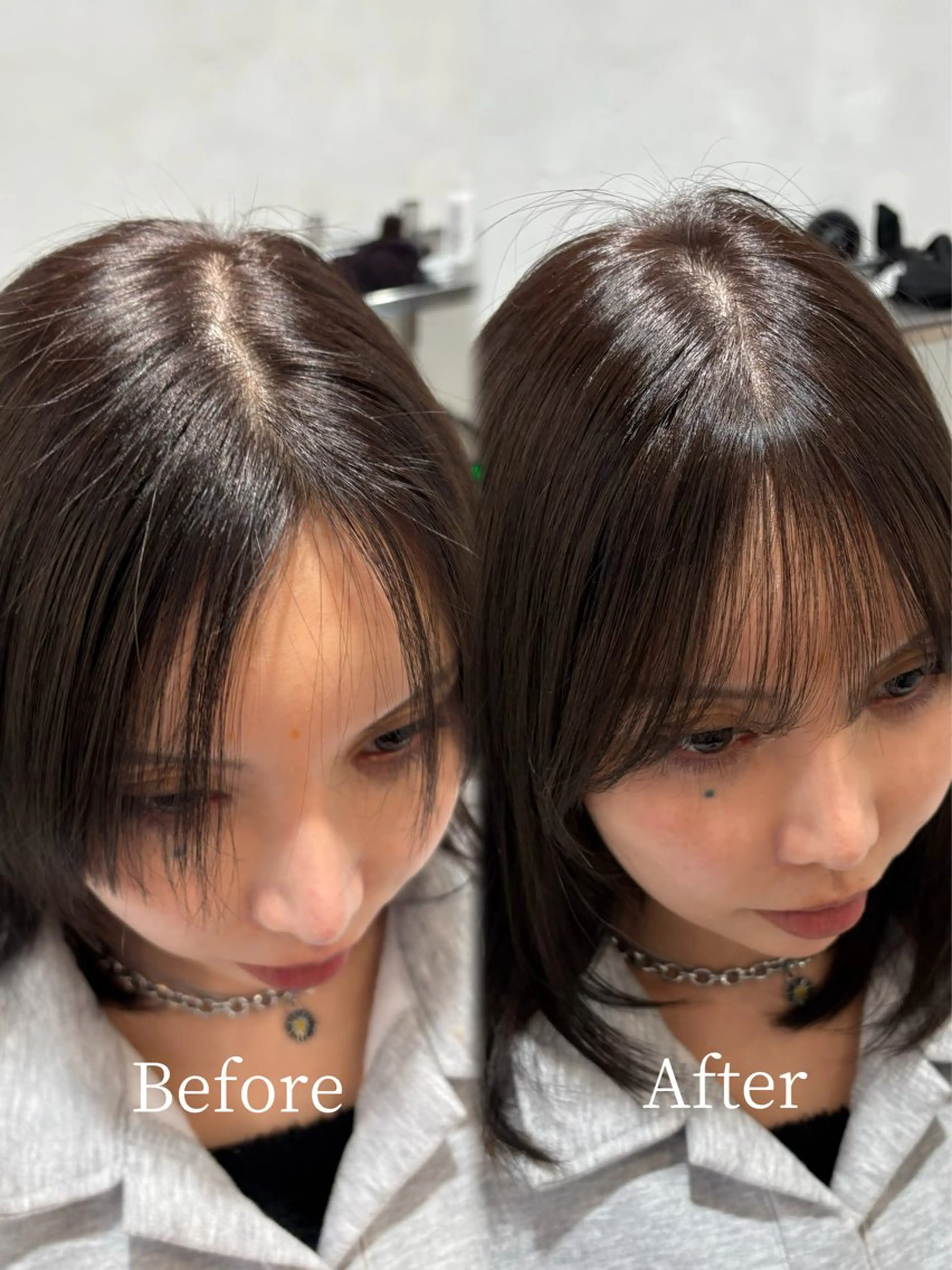 ミディアム ミディアムパーマ カット パーマ 縮毛矯正 【お洒落パーマ】 Elme　肥塚康汰郎のヘアスタイル