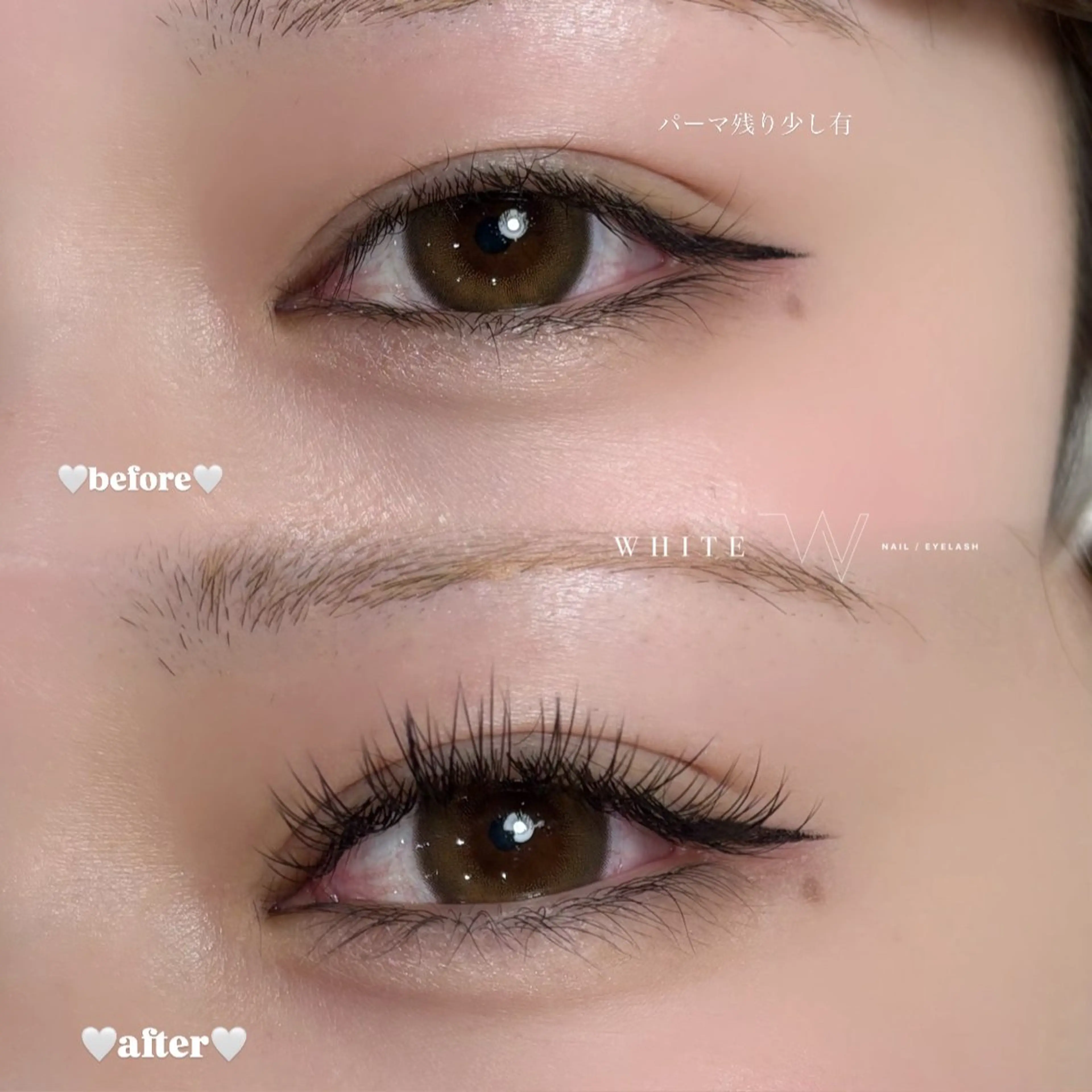 マツエク・マツパ WHITE所属・Luna WHITEのマツエク・マツパデザイン