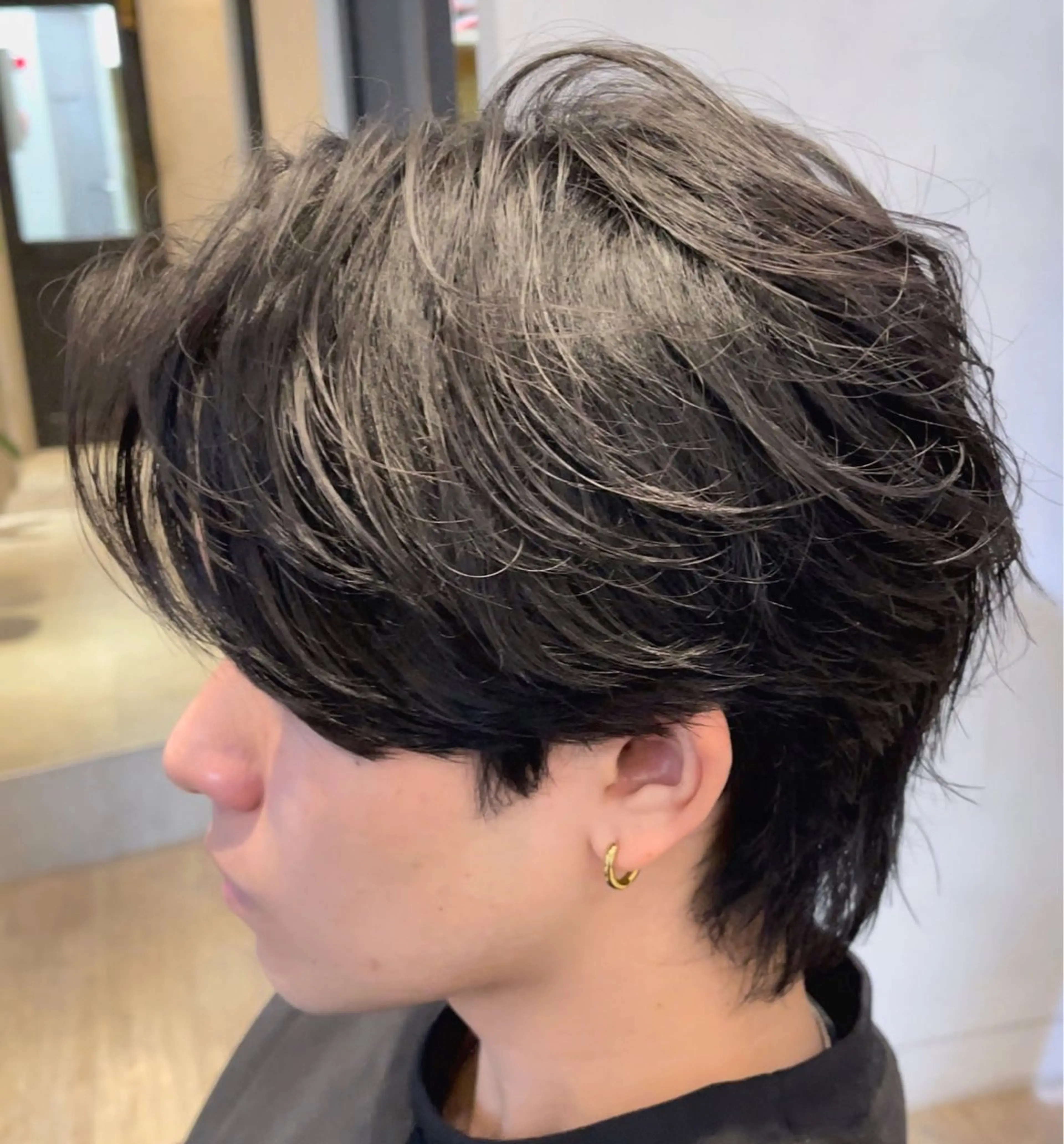 ショート パーマ メンズ ビジネス フェードカット メンズ韓国風 マッシュ メンズパーマ カット パーマ トリートメント ヘアセット amie高崎所属・高崎メンズパーマ 髪質改善TAKEのヘアスタイル