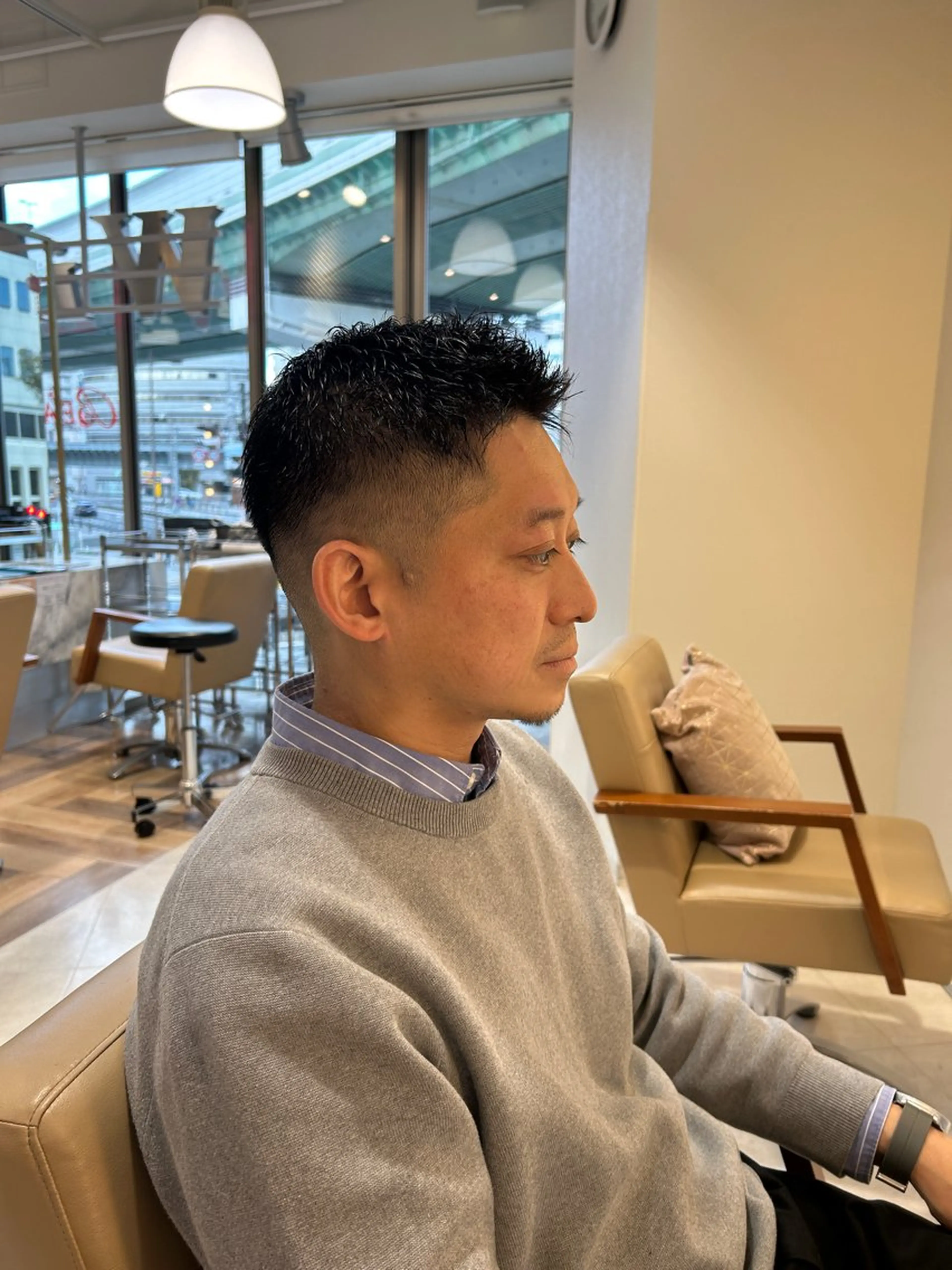 メンズ カット ヘアーメイクウィル野田阪神店所属・Yuu/レイヤー/ ハイライト/髪質改善のヘアスタイル