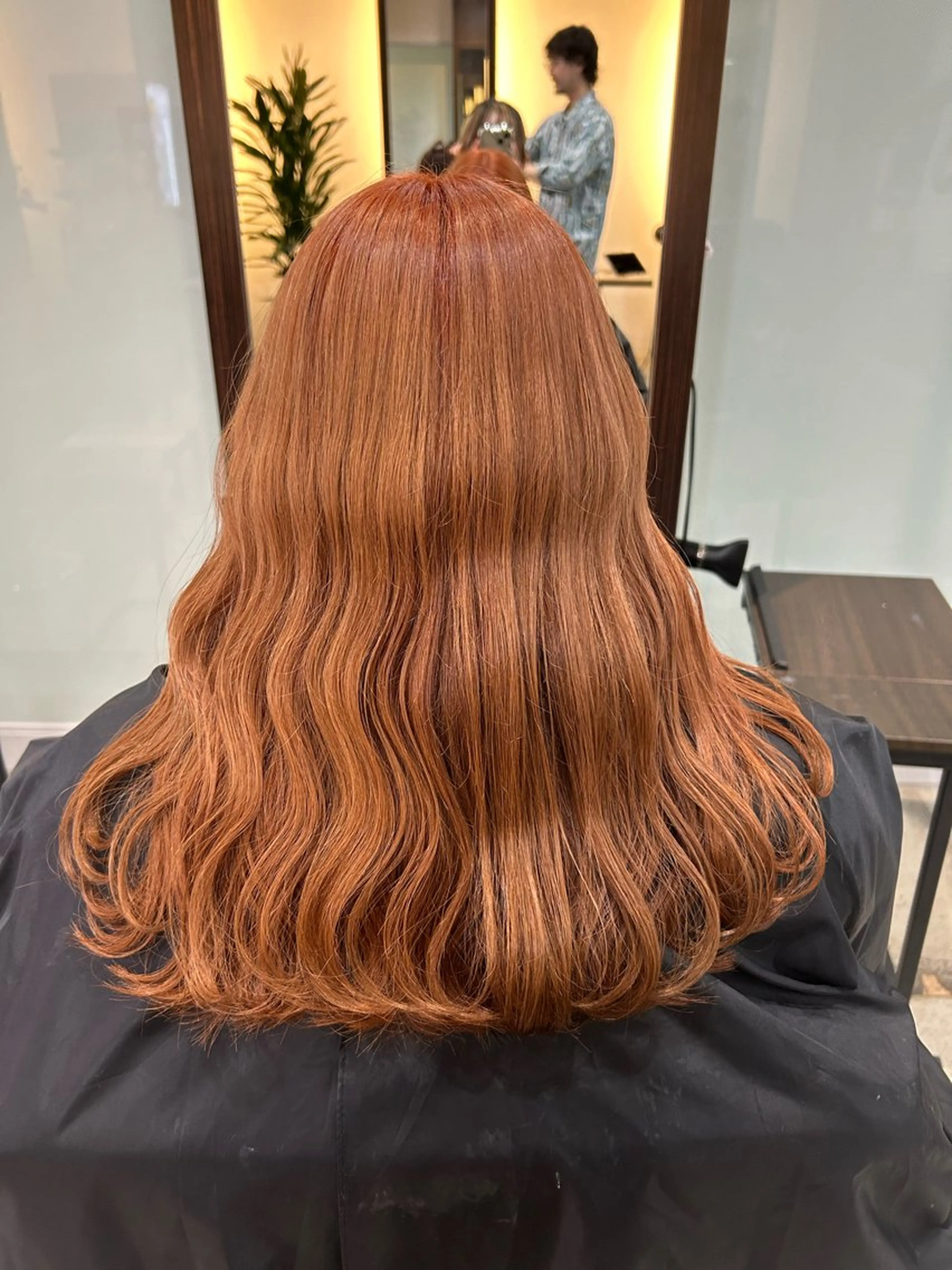 ミディアム カラー ブラウンカラー オレンジ オレンジブラウン ヘアカラー トリートメント 坂本奈都美 🎀のヘアスタイル