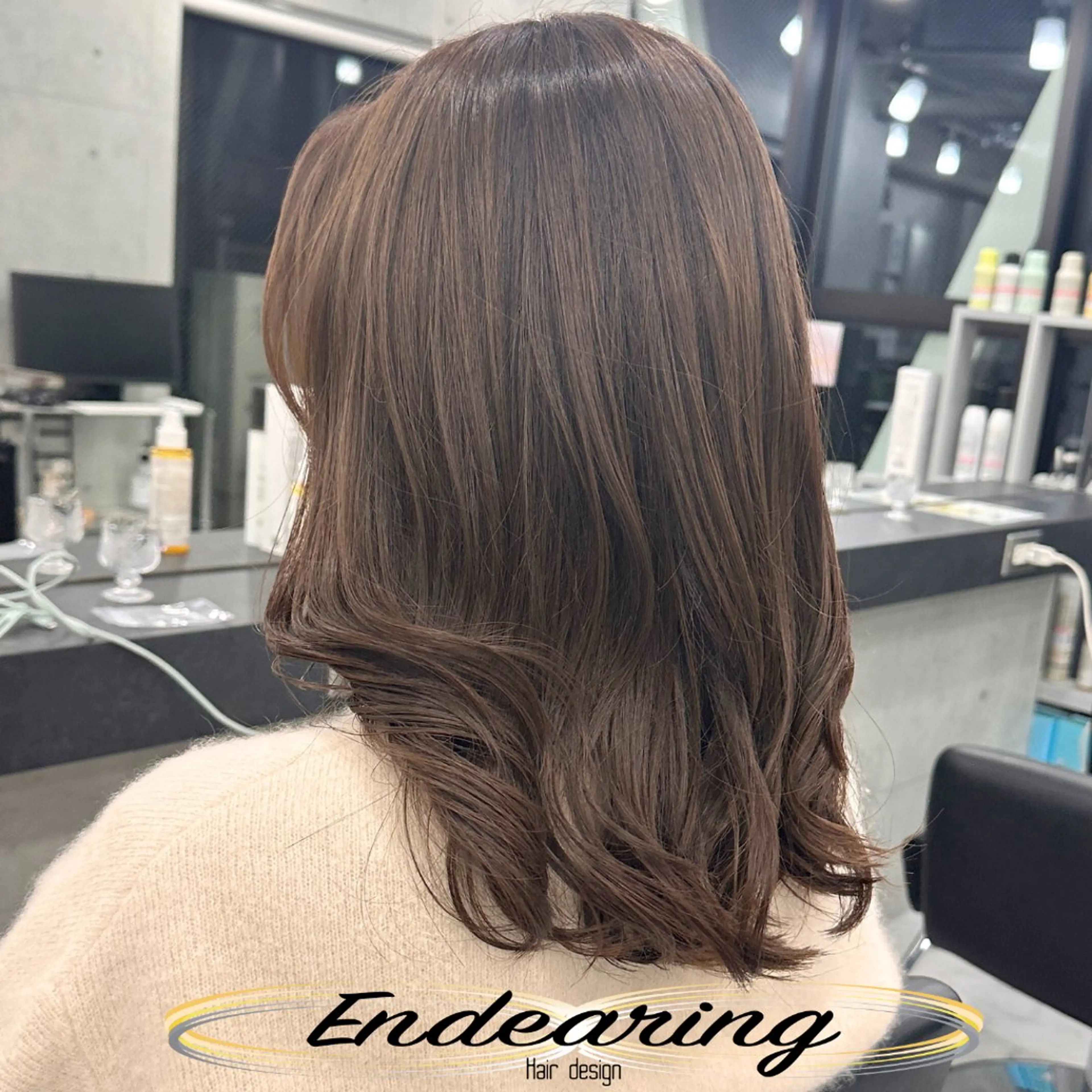 カラー ベージュカラー 透明感カラー ヘアカラー Endearing 銀座/レイヤーカットのヘアスタイル