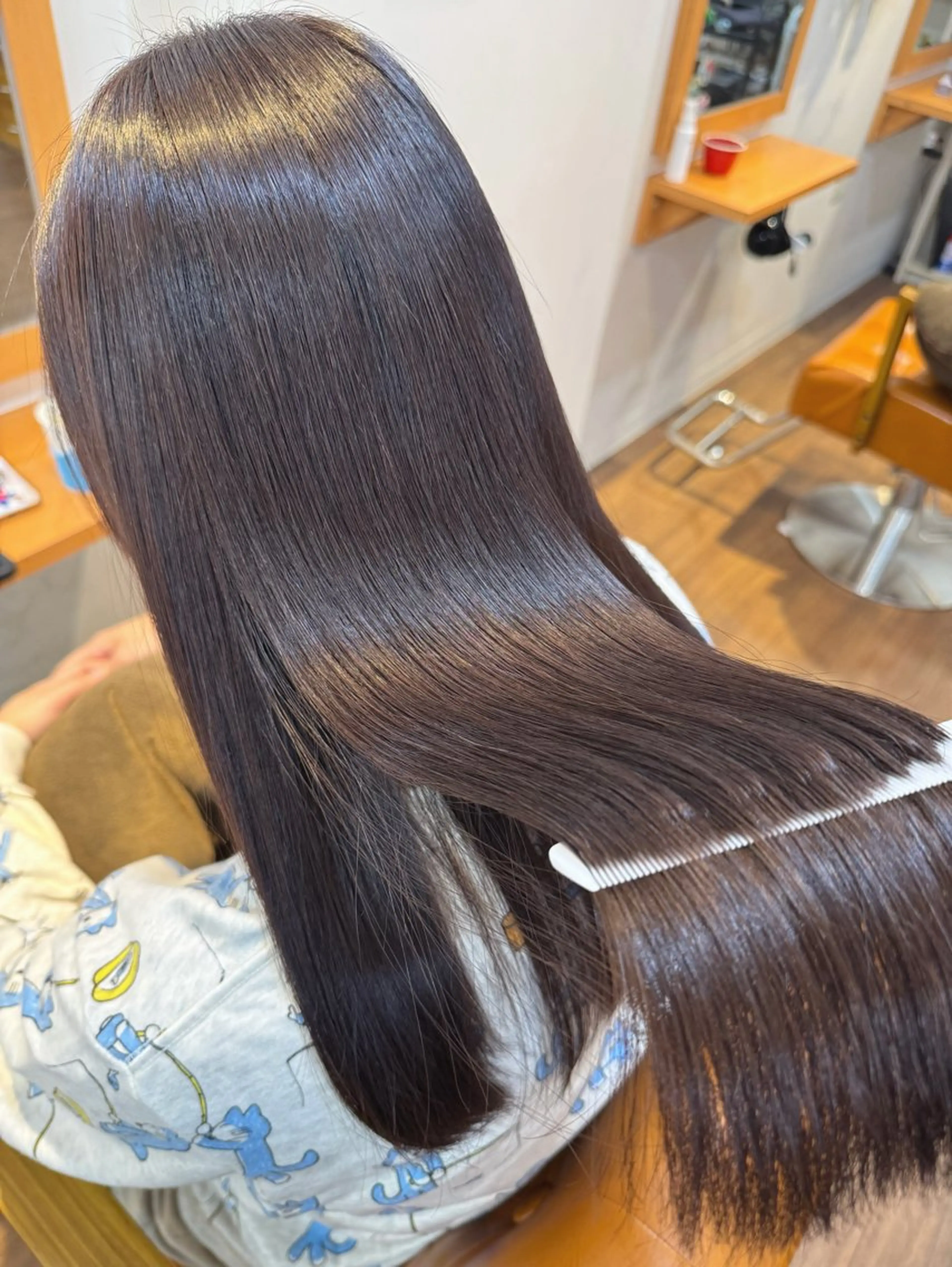 セミロング カラー パーマ 蒲田TSUJINO/ 縮毛矯正/髪質改善のヘアスタイル