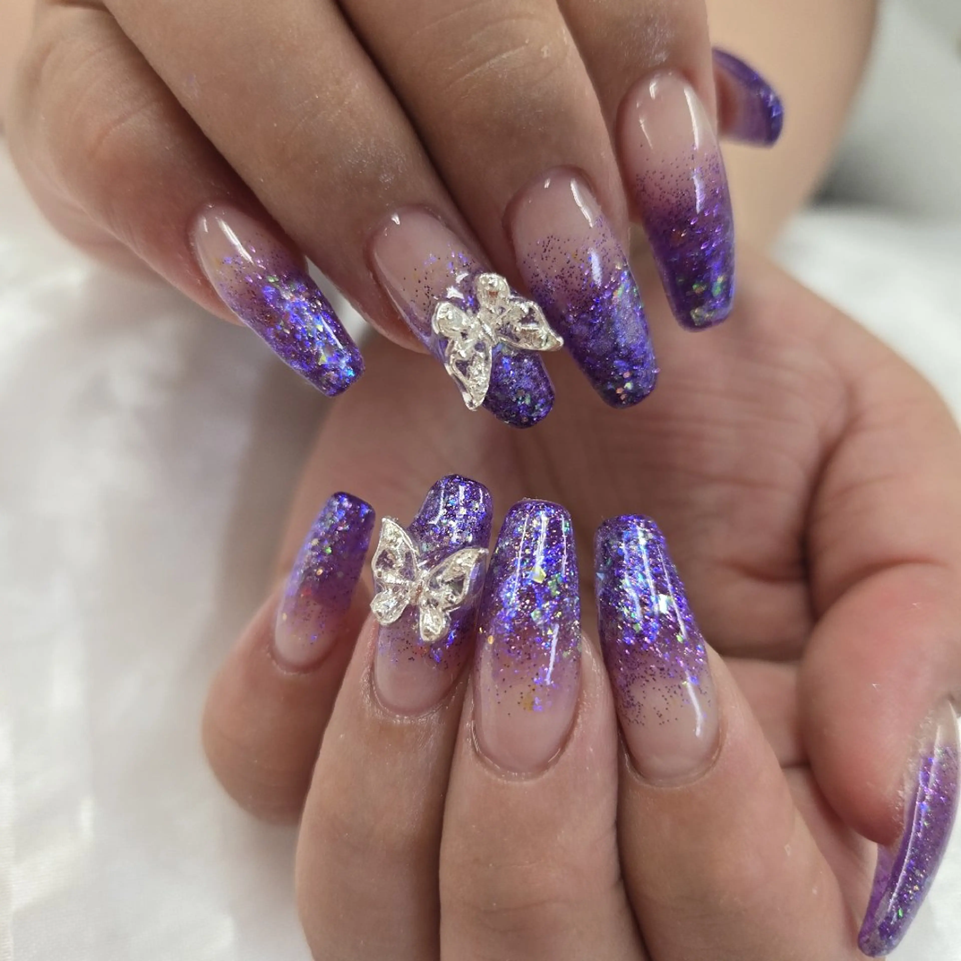 ネイル アートネイル オーロラネイル チークネイル ジェルネイル グラデーション ハンドネイル 河野ちえ (雑誌掲載サロン)のネイルデザイン