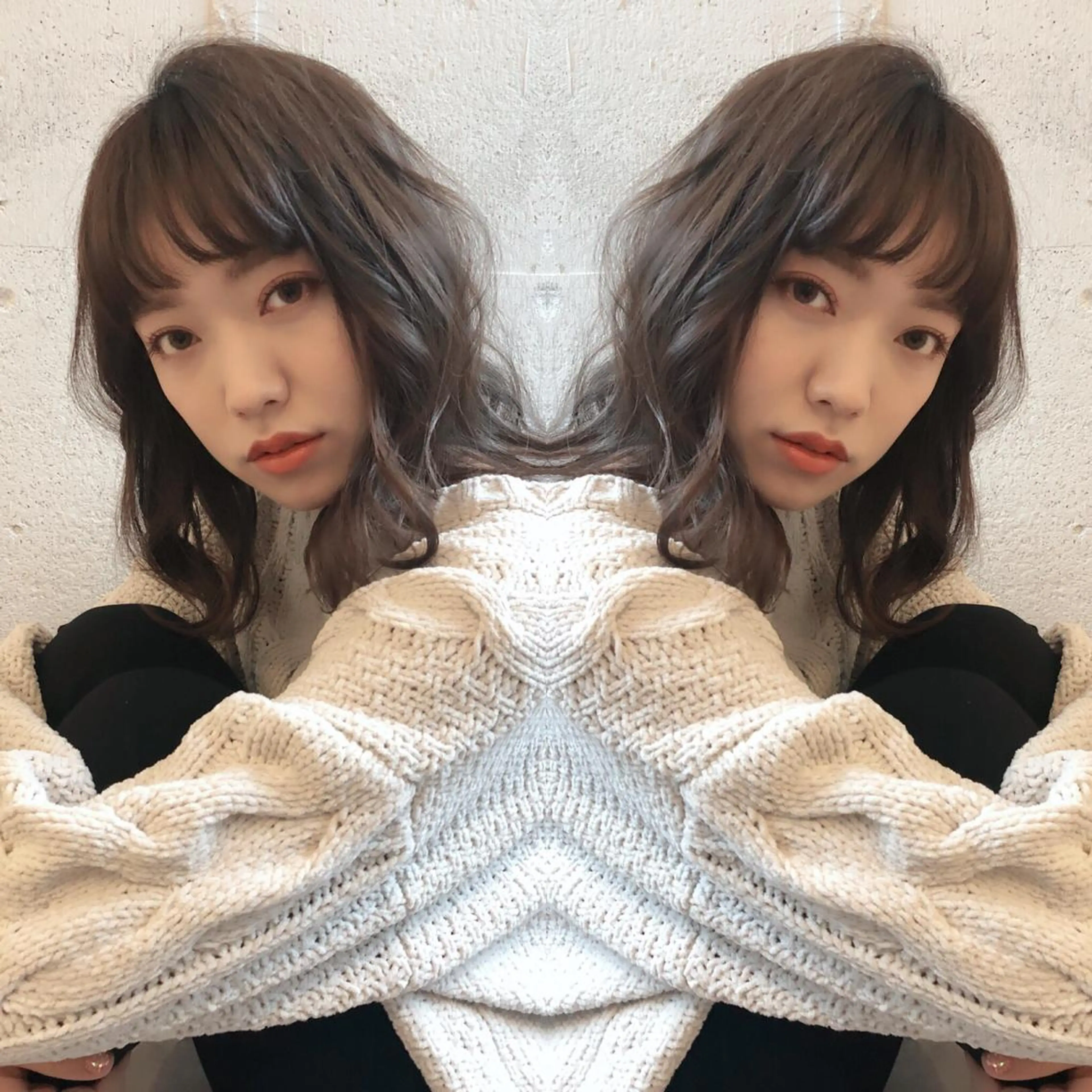 セミロング あらき ちさとのヘアスタイル