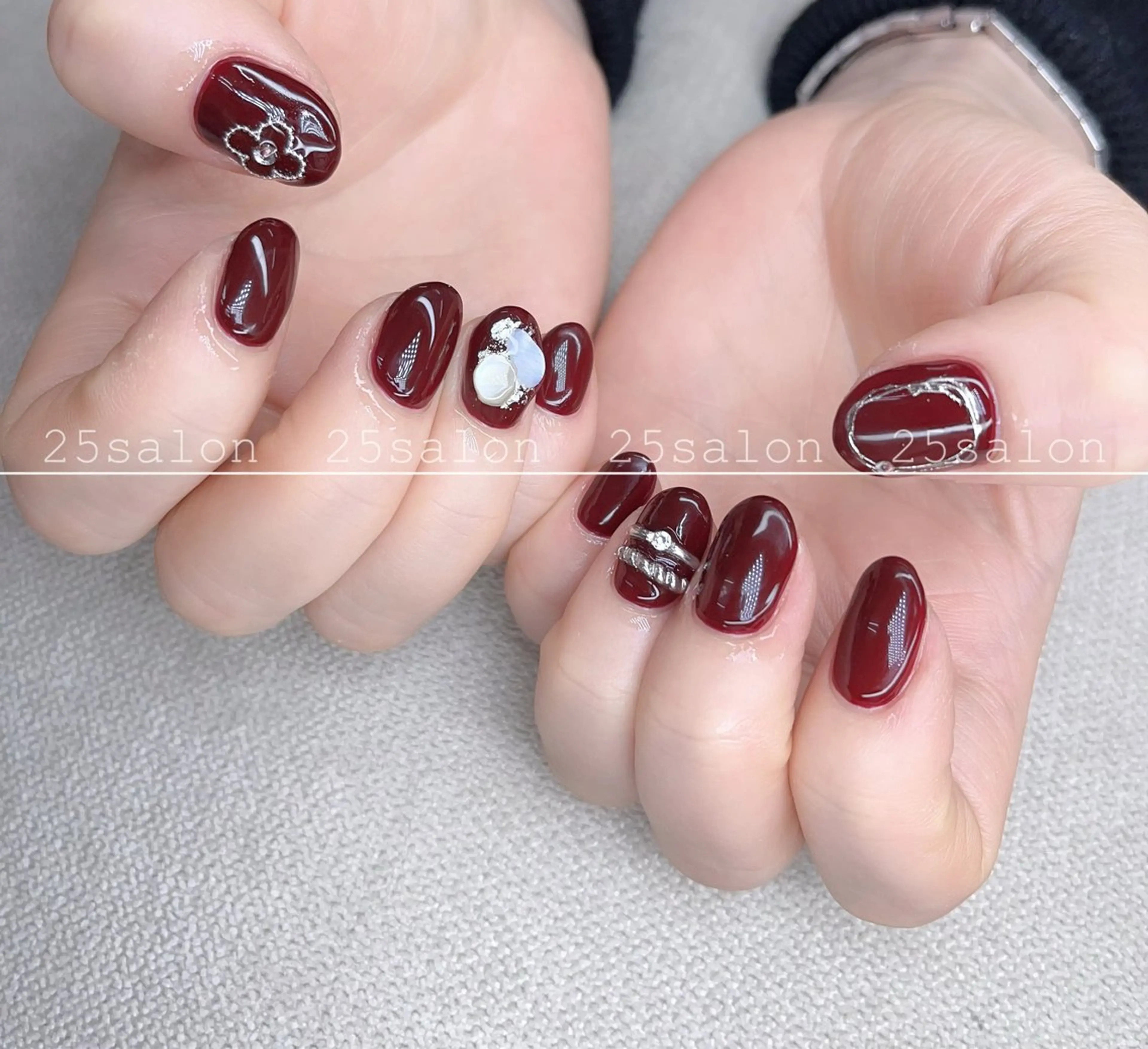 ネイル ジェルネイル 韓国ネイル ニュアンスネイル パラジェル ワンホンネイル 2 5のマツエク・マツパデザイン