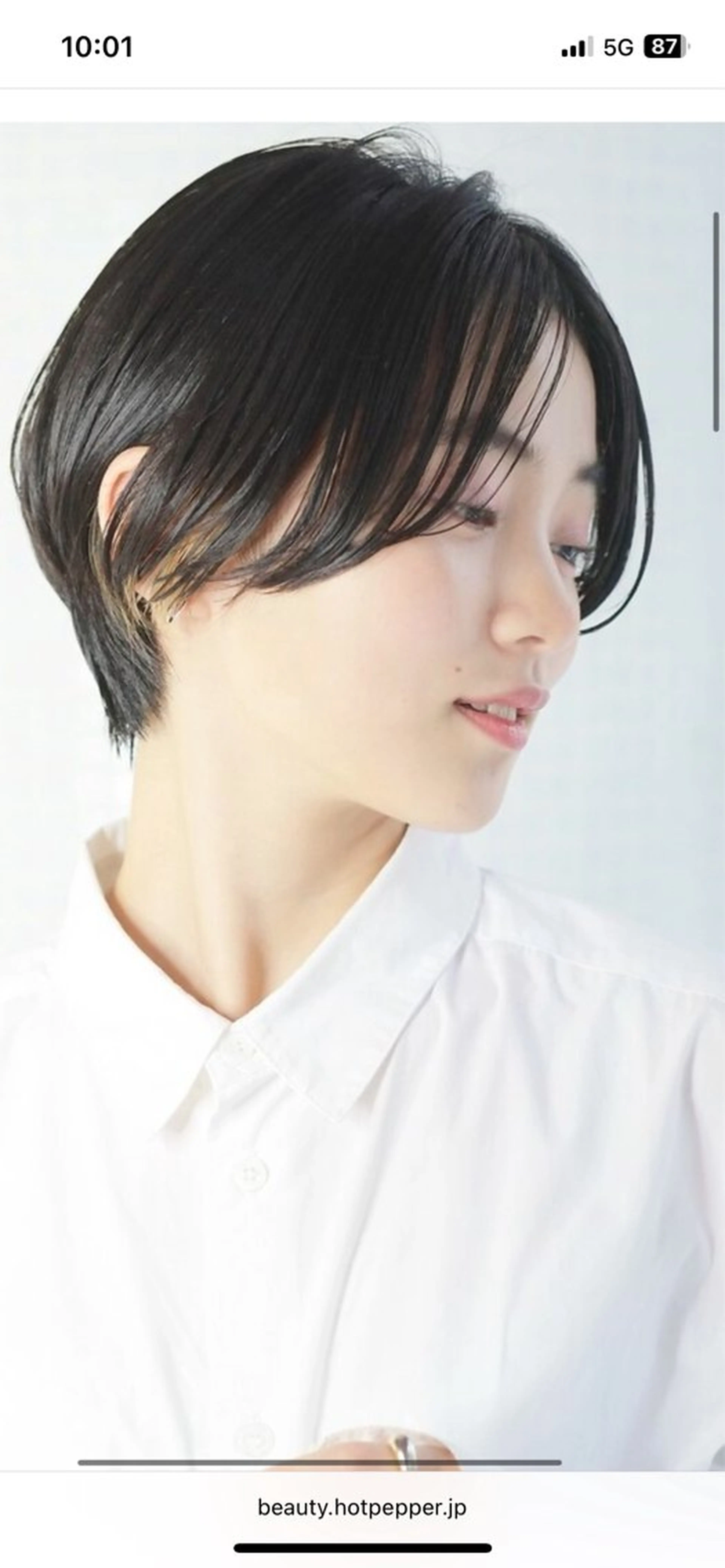 ショート ショートボブ ボブ ショートヘア 稲毛田 颯人のヘアスタイル