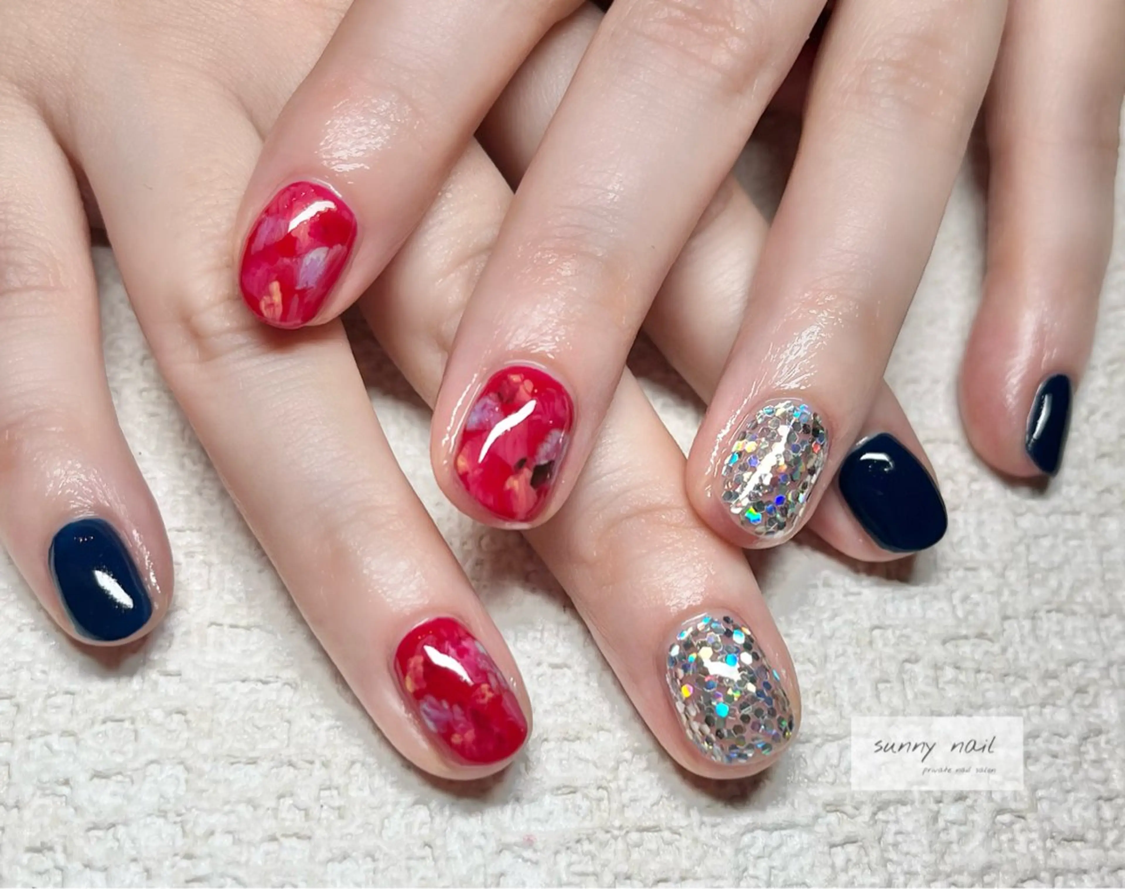 ネイル ラメ(グリッター) ニュアンスネイル sunny nailのネイルデザイン