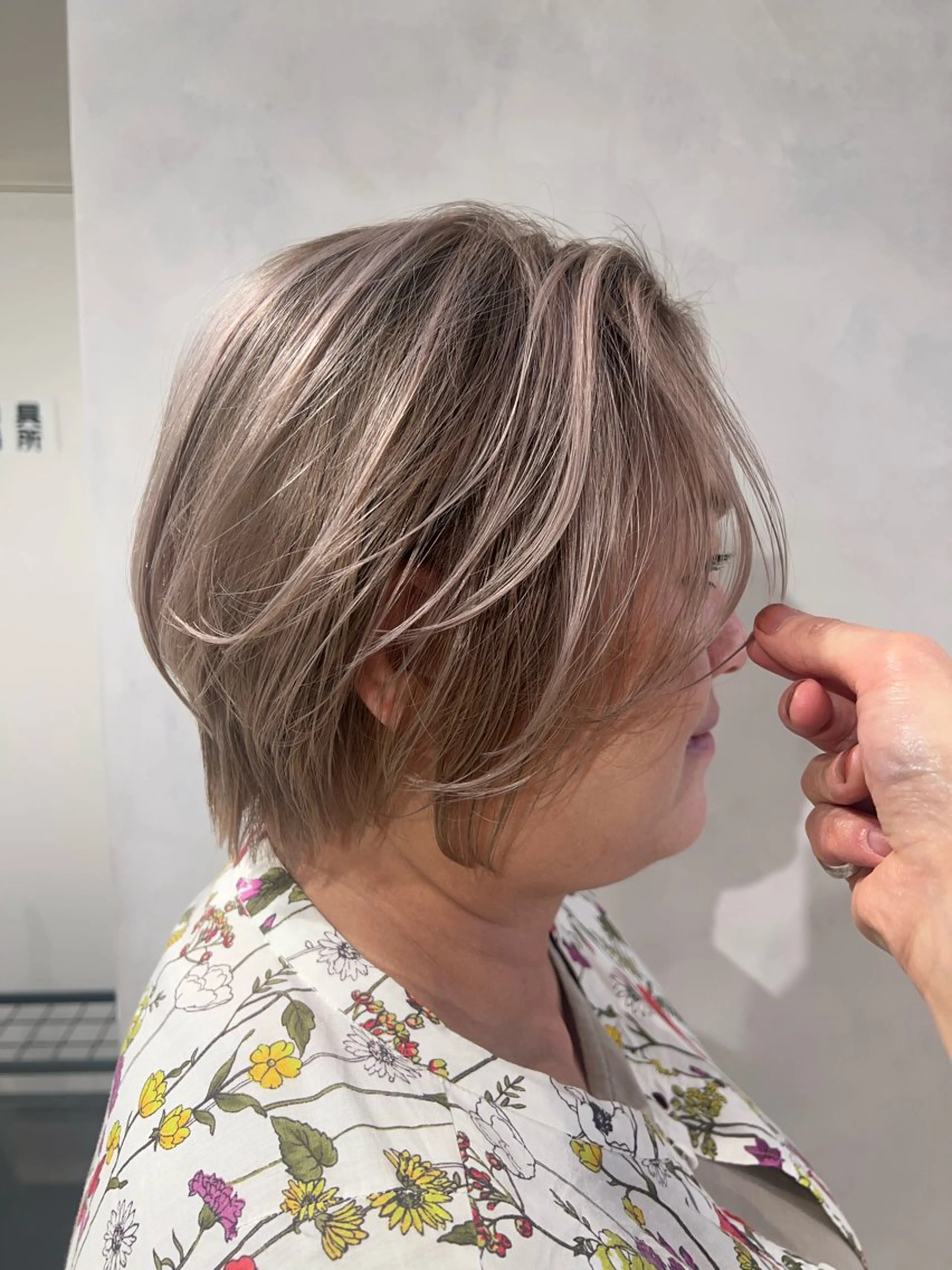 ショート ヘアカラー トリートメント 渋谷ハイトーン/ デザインカラー阿部のヘアスタイル