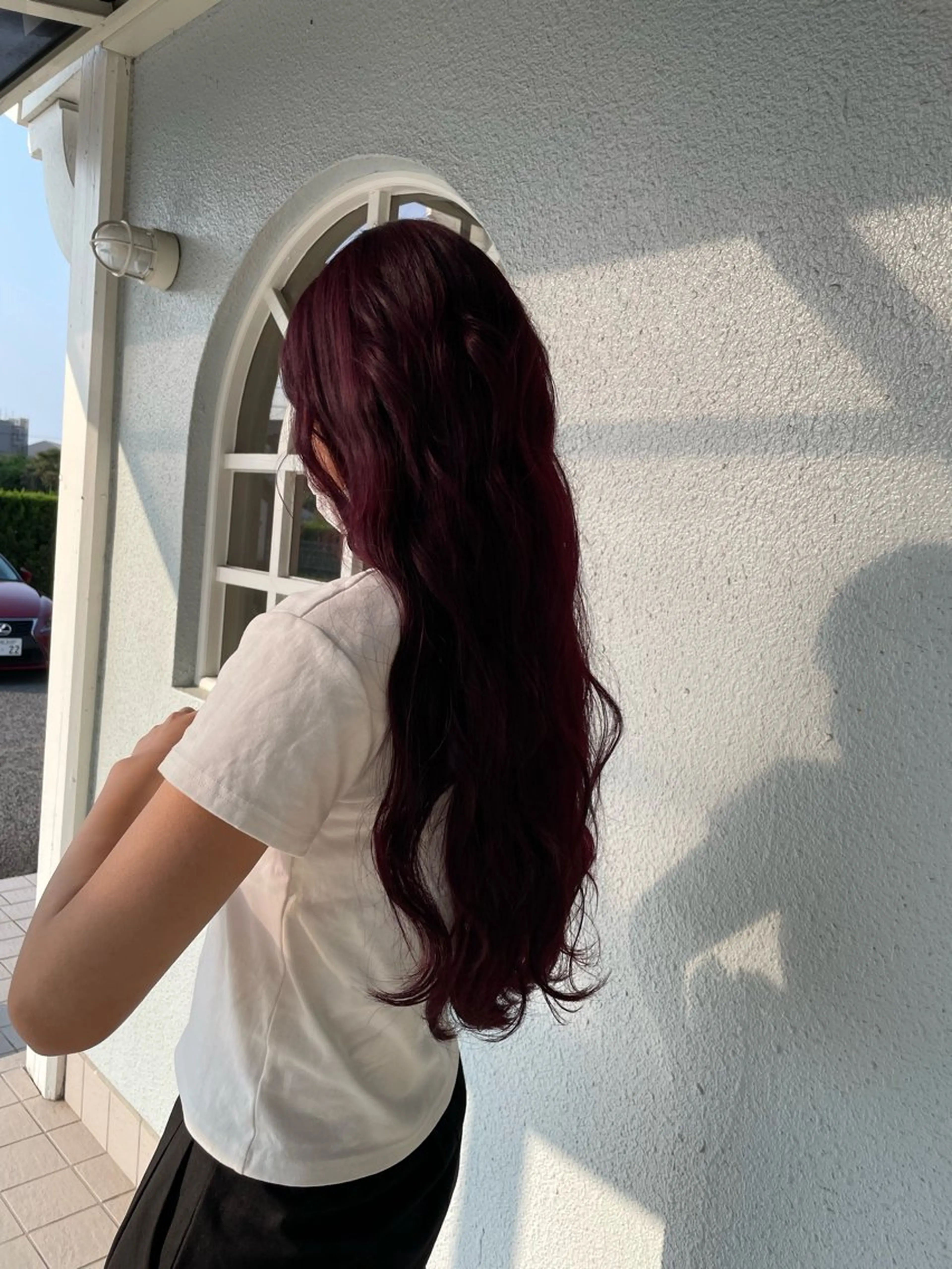 ロング カラー イースブルー丸亀所属・弥祝 minoriのヘアスタイル