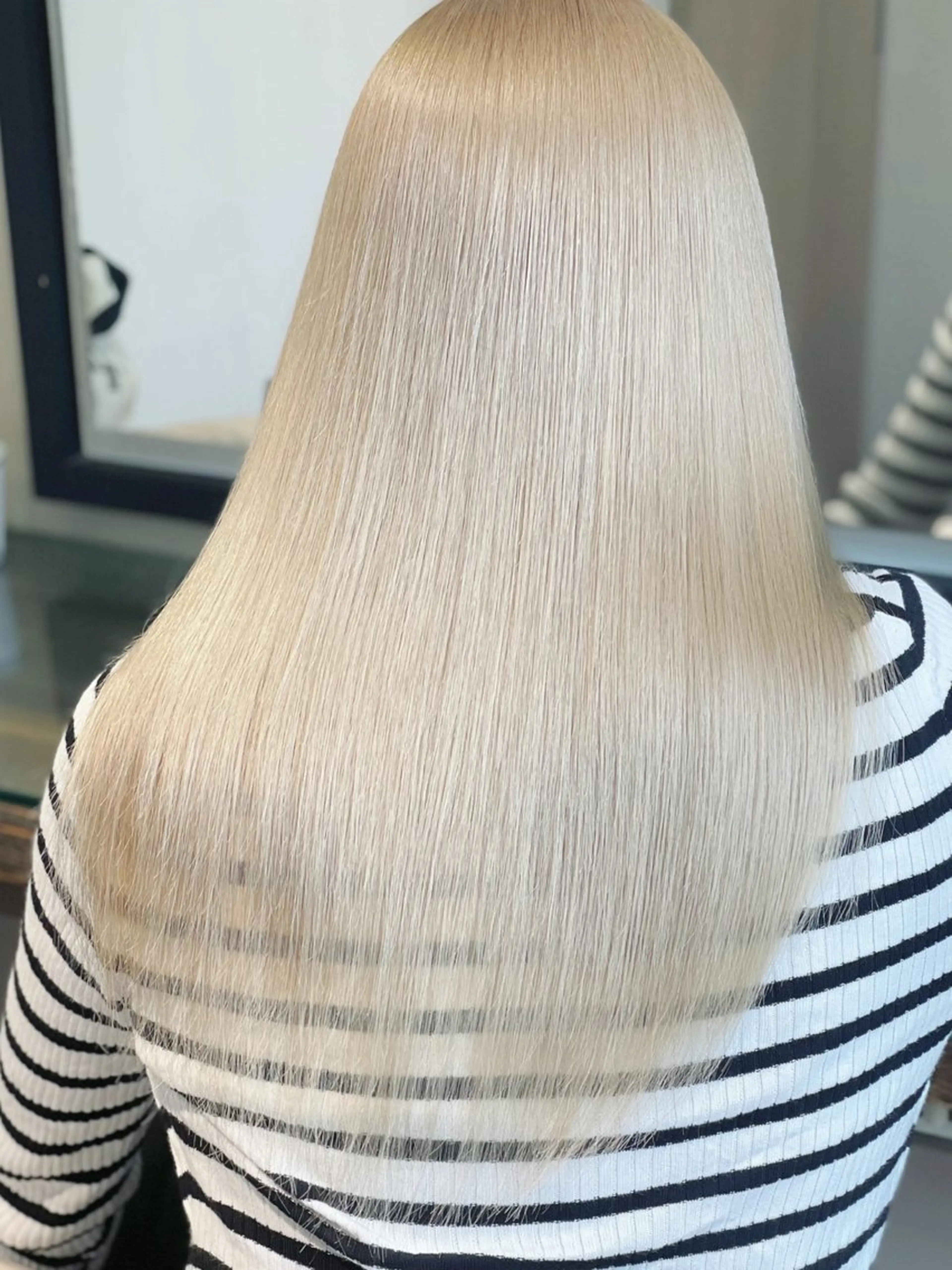 ロング 新谷 日莉のヘアスタイル