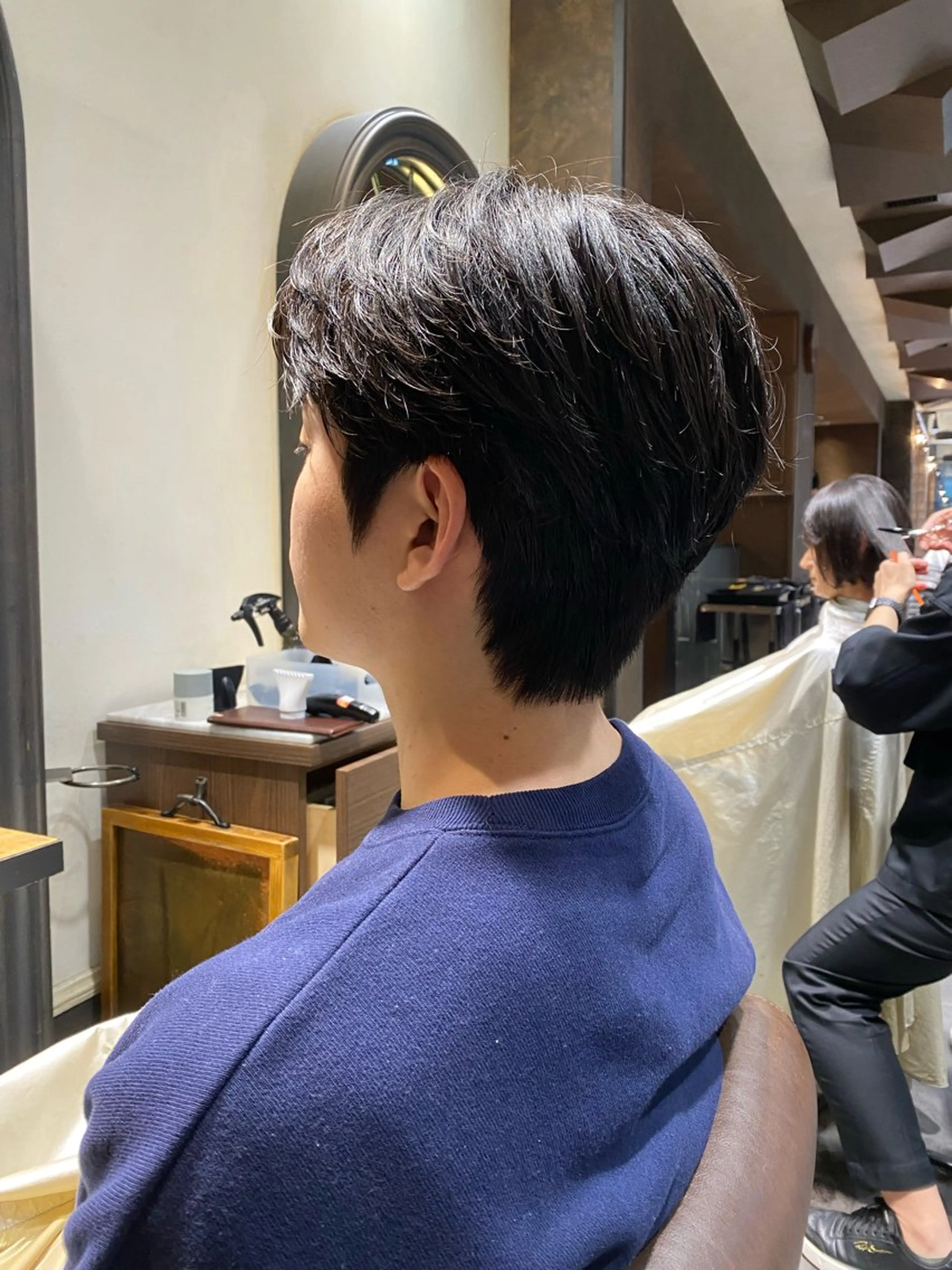 ショート パーマ メンズ ダウンパーマ メンズパーマ ニュアンスパーマ 韓国ヘア/銀座/艶髪 /MINX/ウチダのヘアスタイル