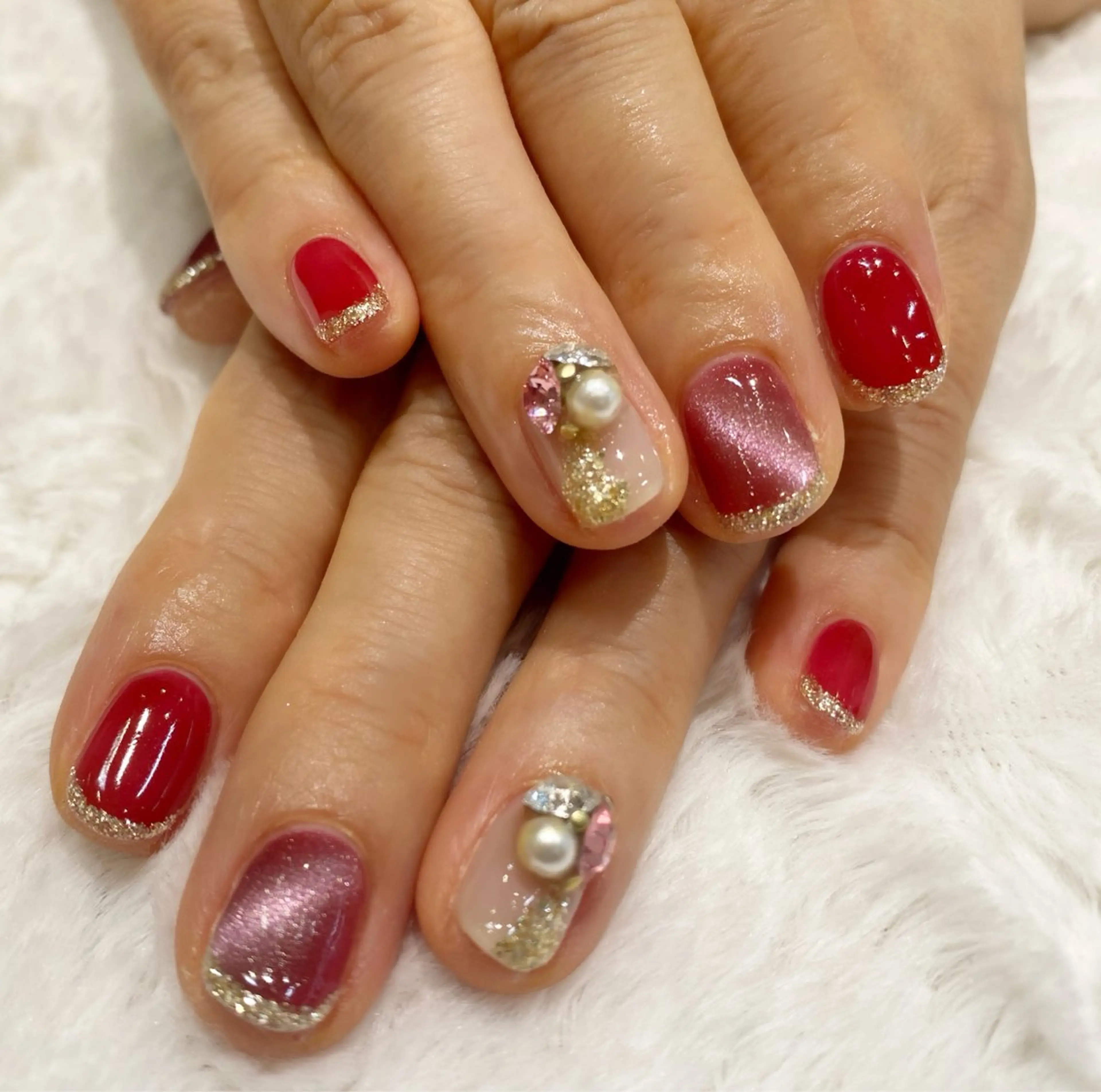 ネイル マグネットネイル 持ち込み ハンドネイル ネイルサロン nail_upのネイルデザイン