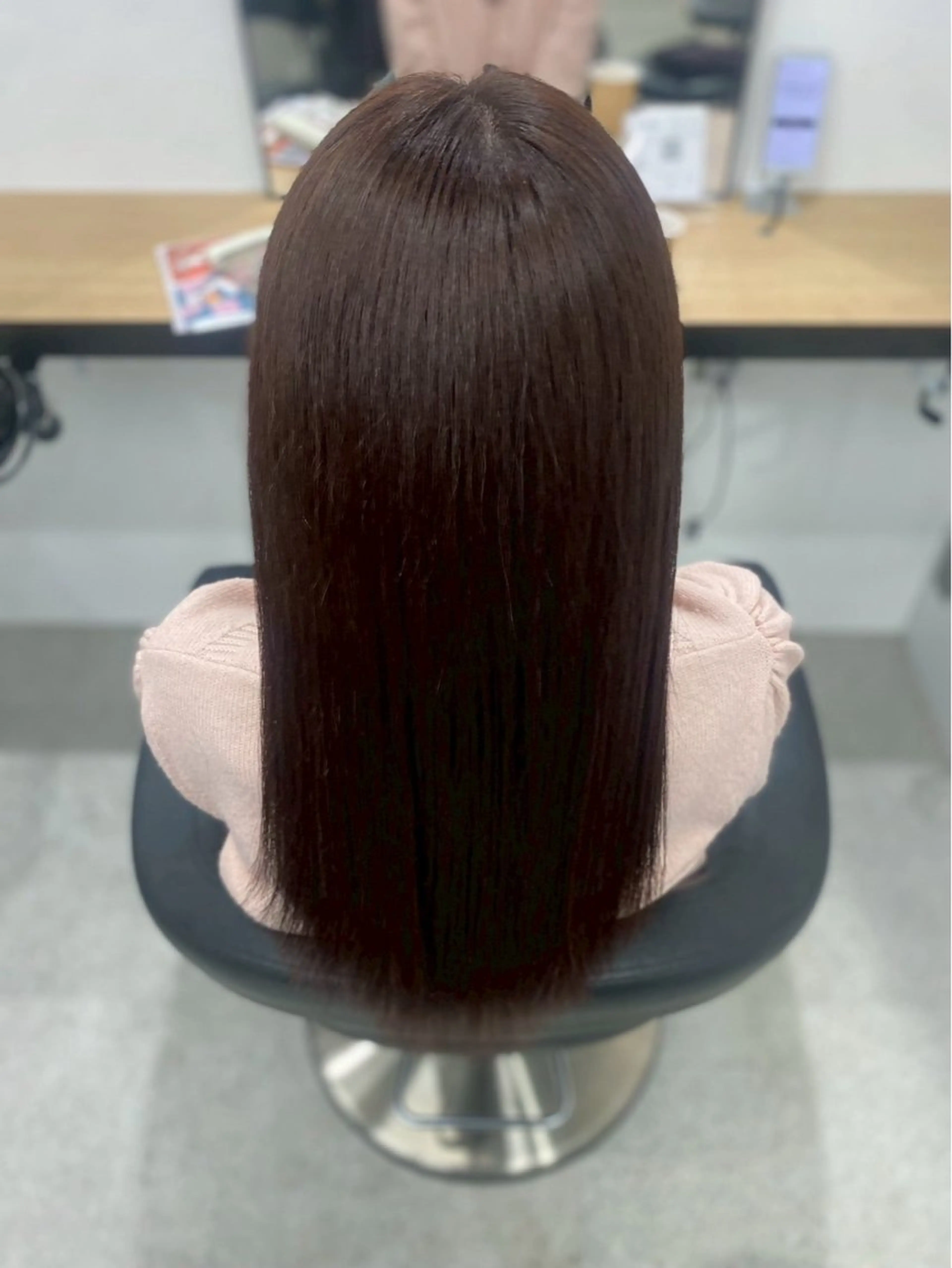 ロング カラー 韓国風レイヤー透明感 艶髪カラー/岡田悠希のヘアスタイル