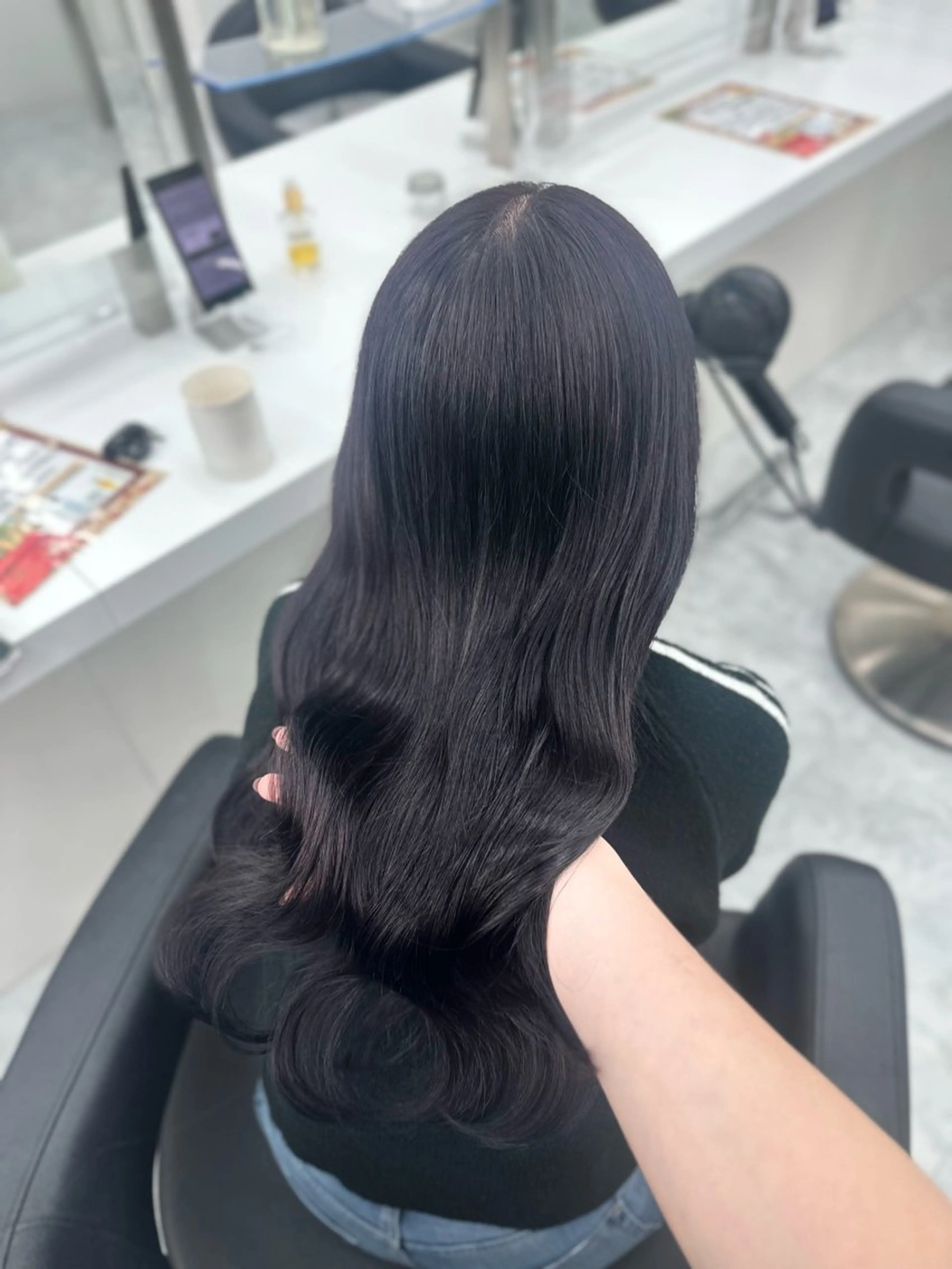 ロング カラー ヘアカラー ヘッドスパ ヘアセット ガーリーstyle ❤︎misaki🏹のヘアスタイル