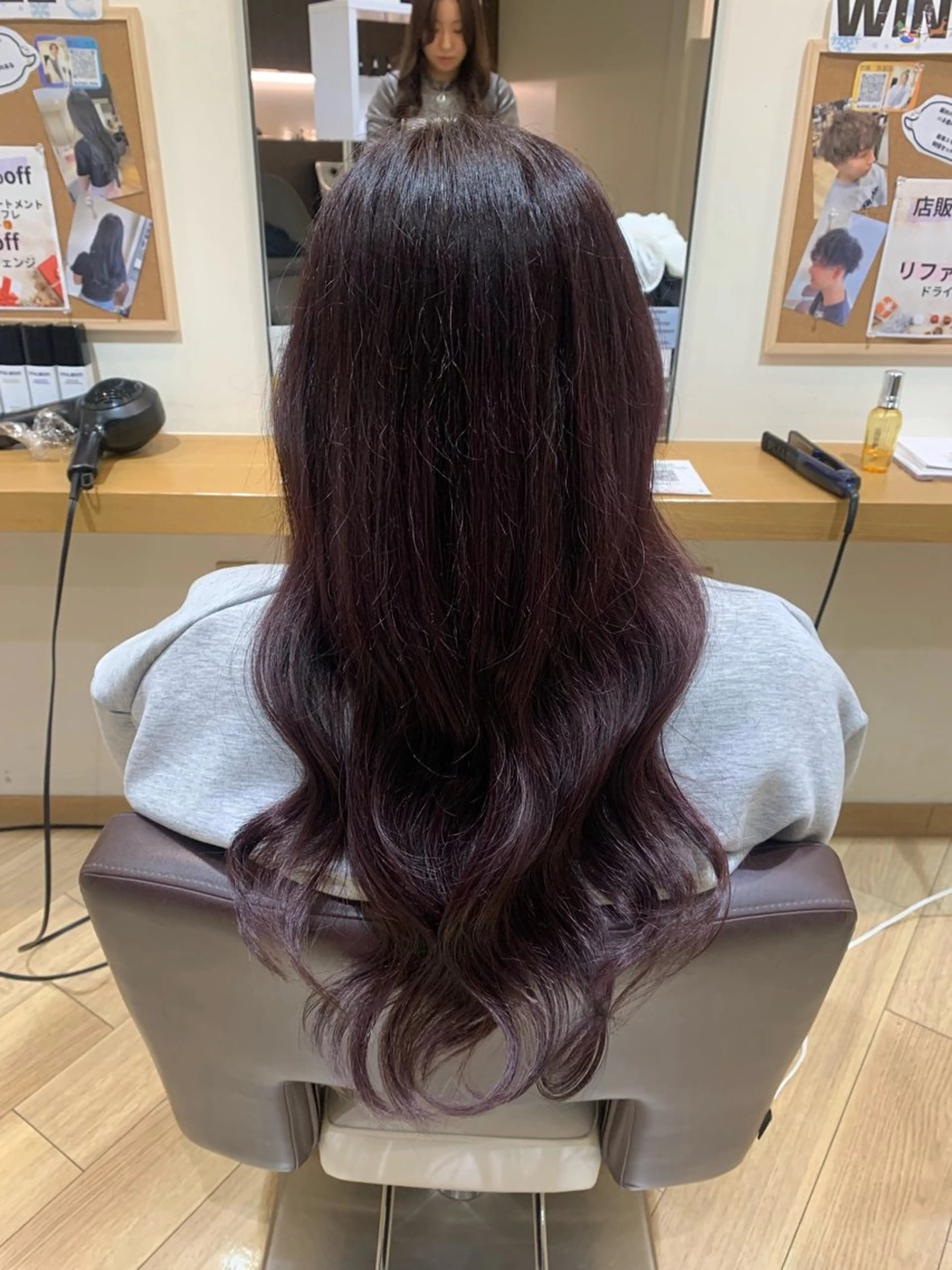 ロング カラー グラデーションカラー ラベンダーカラー ヘアカラー 🫧透明感 カラー/ うる艶髪/🎀みずきのヘアスタイル