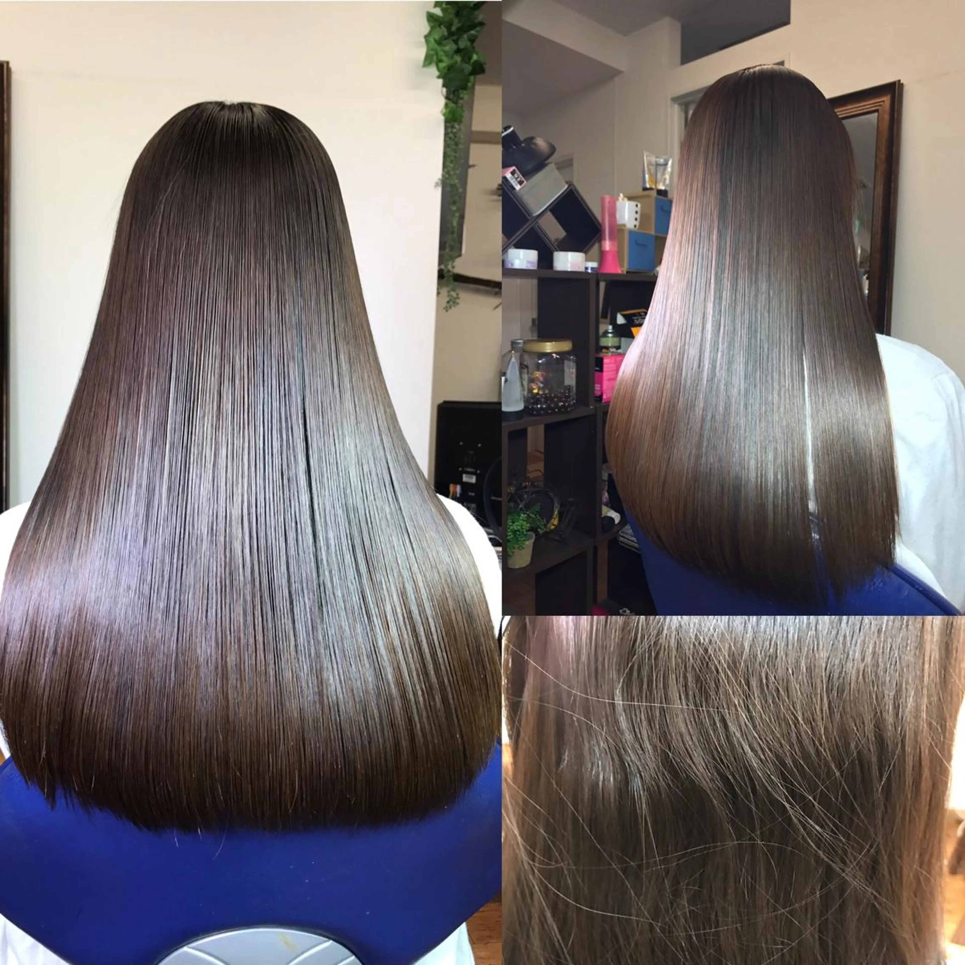 ロング 縮毛矯正 ev  hair所属・江袋 敏昭のヘアスタイル