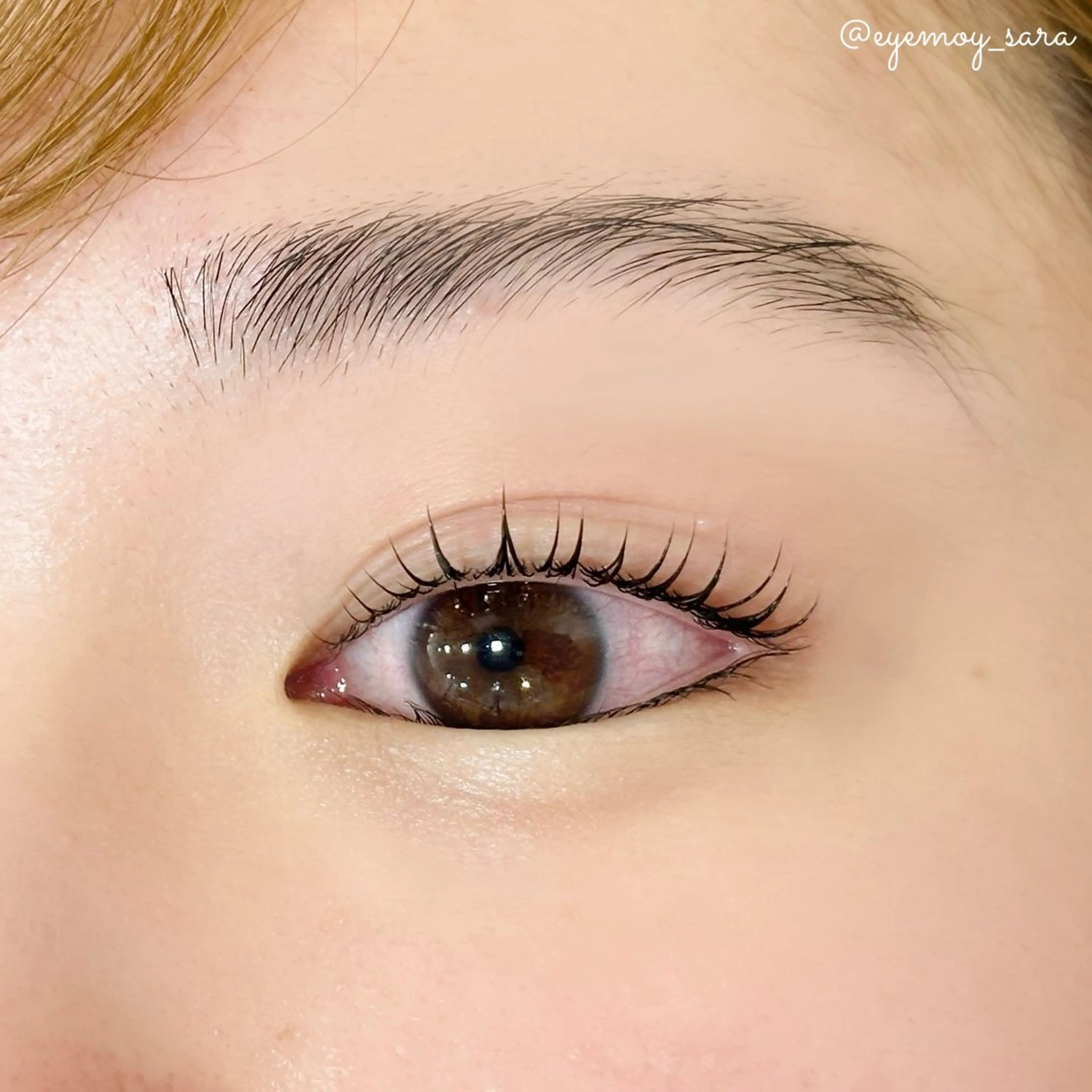 マツエク・マツパ ケラチンラッシュリフト 束感まつ毛 パリジェンヌラッシュリフト まつげパーマ 一重×まつ毛パーマ sara 🌙のマツエク・マツパデザイン