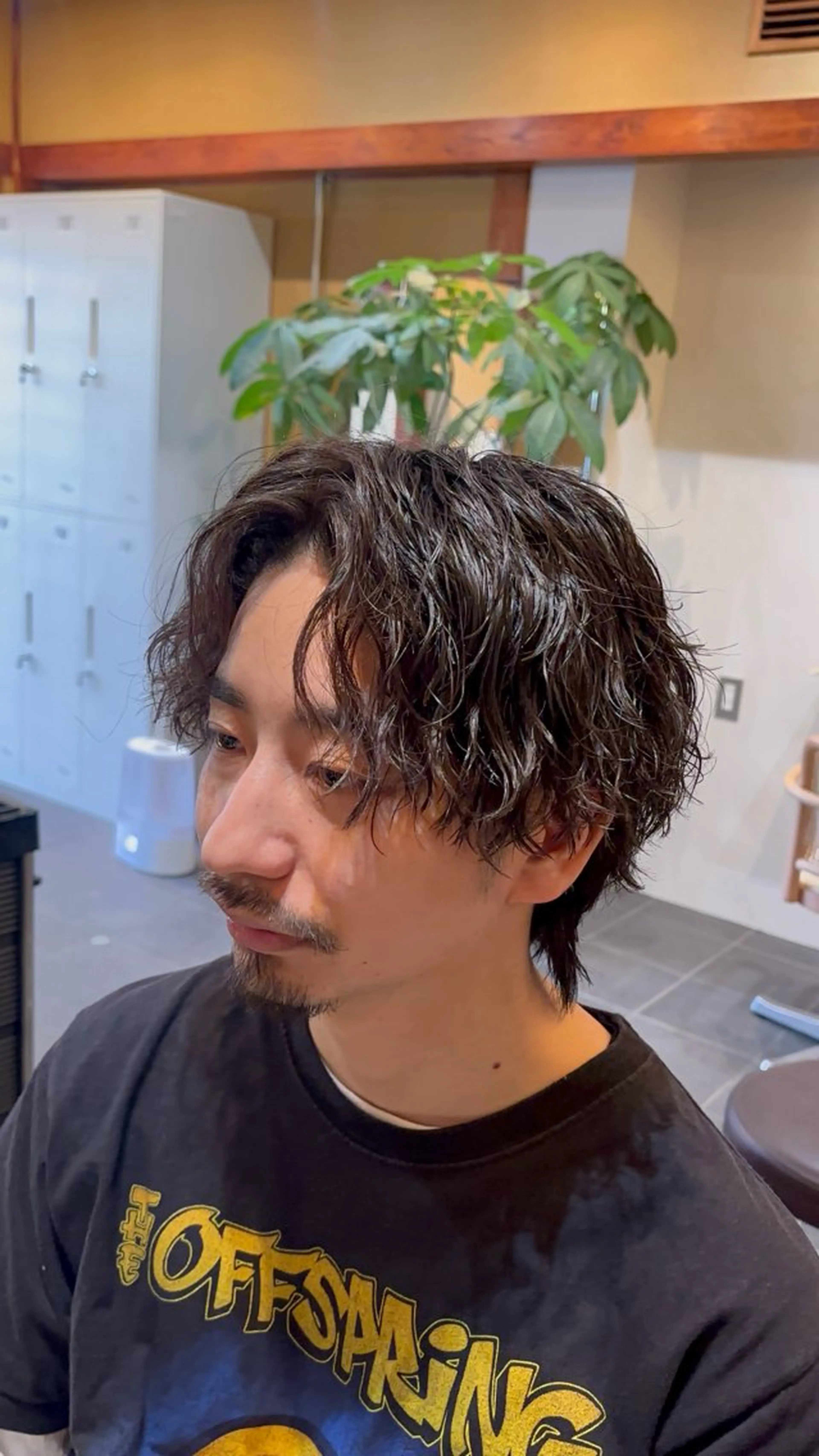 ミディアム カット パーマ 石井希武/学芸大学/ パーマ/縮毛矯正のヘアスタイル