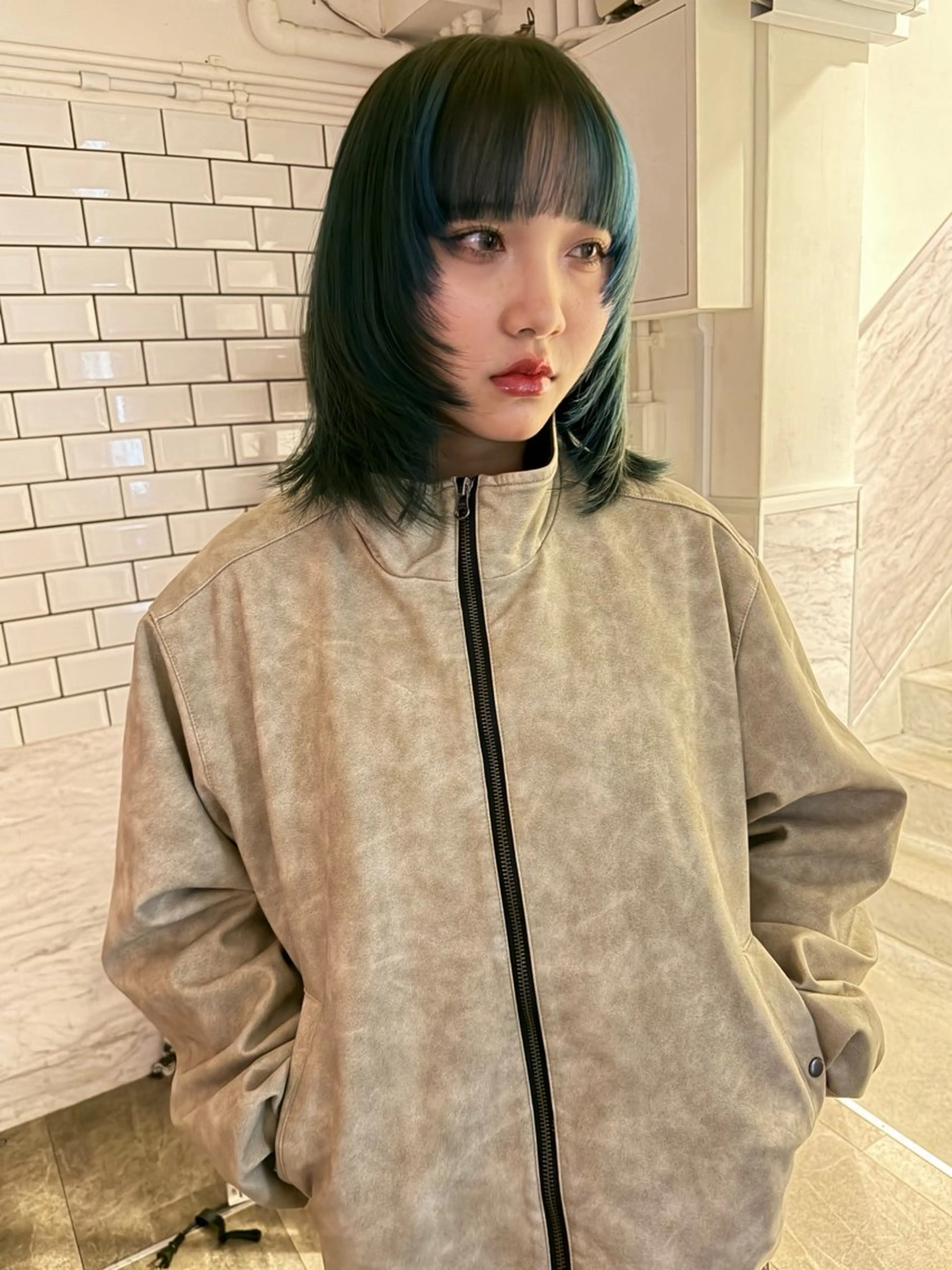 カラー ヘアカラー トリートメント ヘッドスパ ヘアセット beige/ 海碧のヘアスタイル