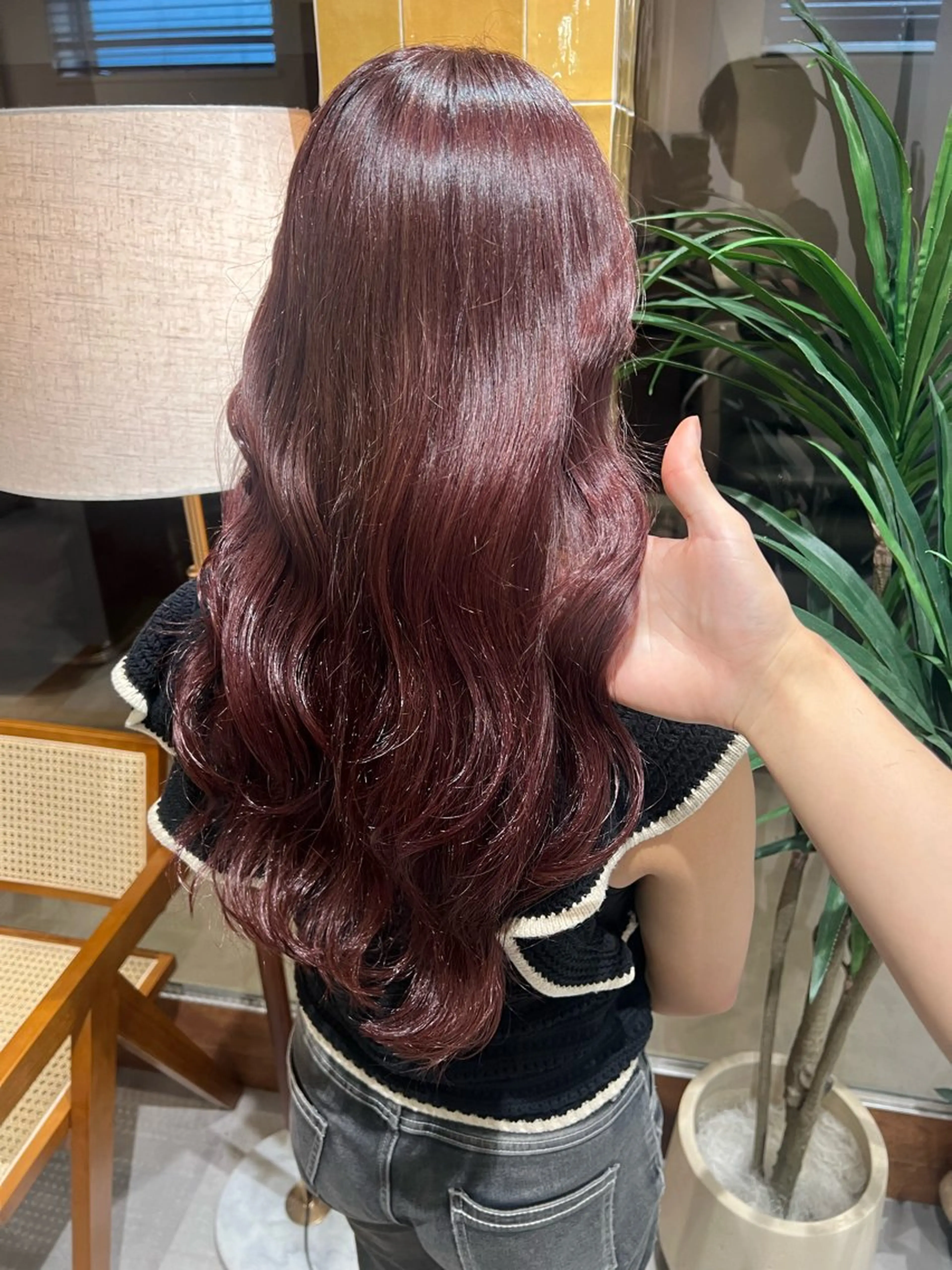 ロング カラー ブリーチ ブラウンカラー レッドカラー レッドブラウン カット ヘアカラー トリートメント 艶髪/透明感 レイヤー YUKIのヘアスタイル