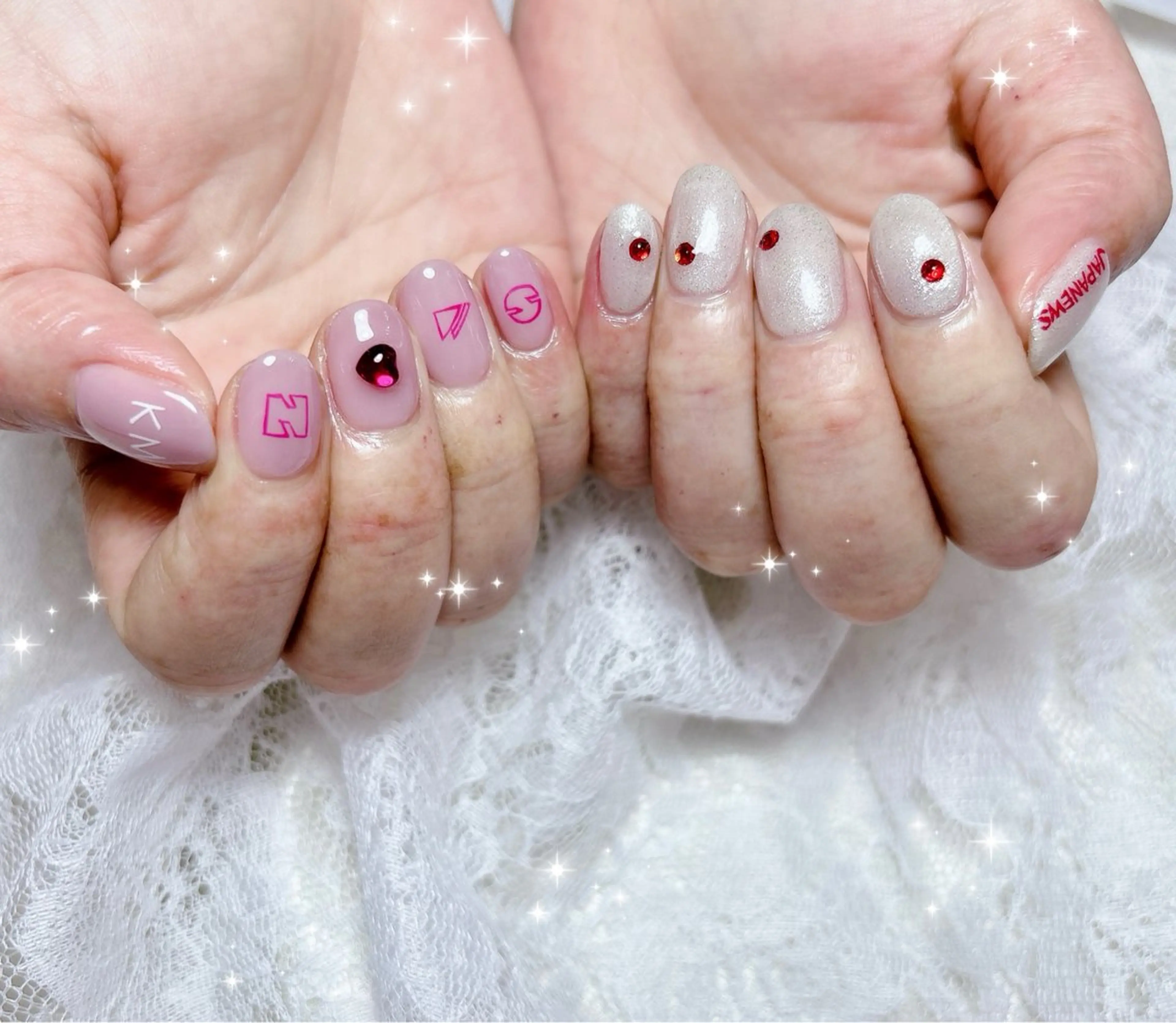 ネイル アートネイル ハンドネイル FLARE NAIL フレアネイルのネイルデザイン