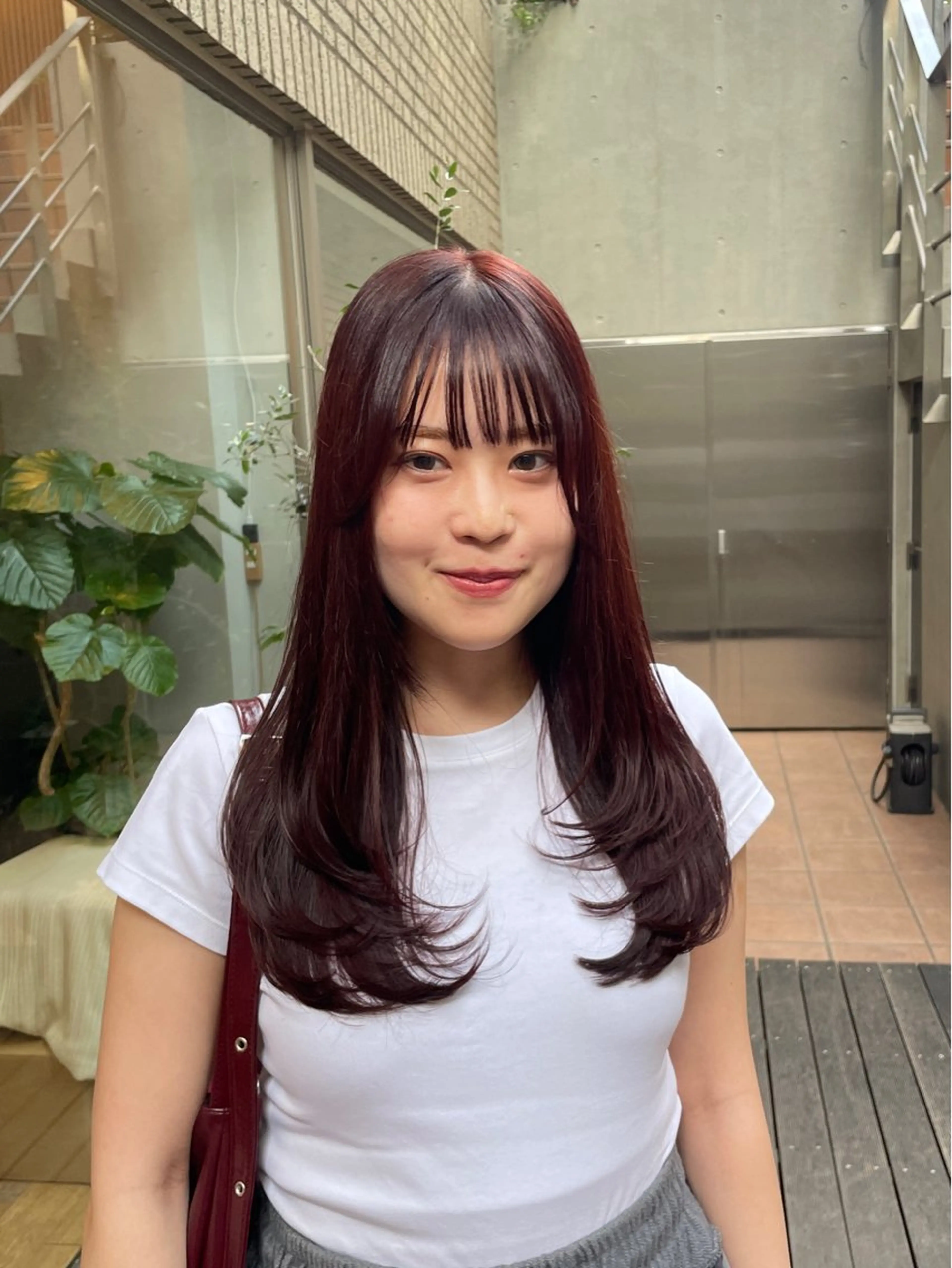 ロング カラー レイヤーカット カット ヘアカラー トリートメント 縮毛矯正/レイヤー 🌙ひかるのヘアスタイル