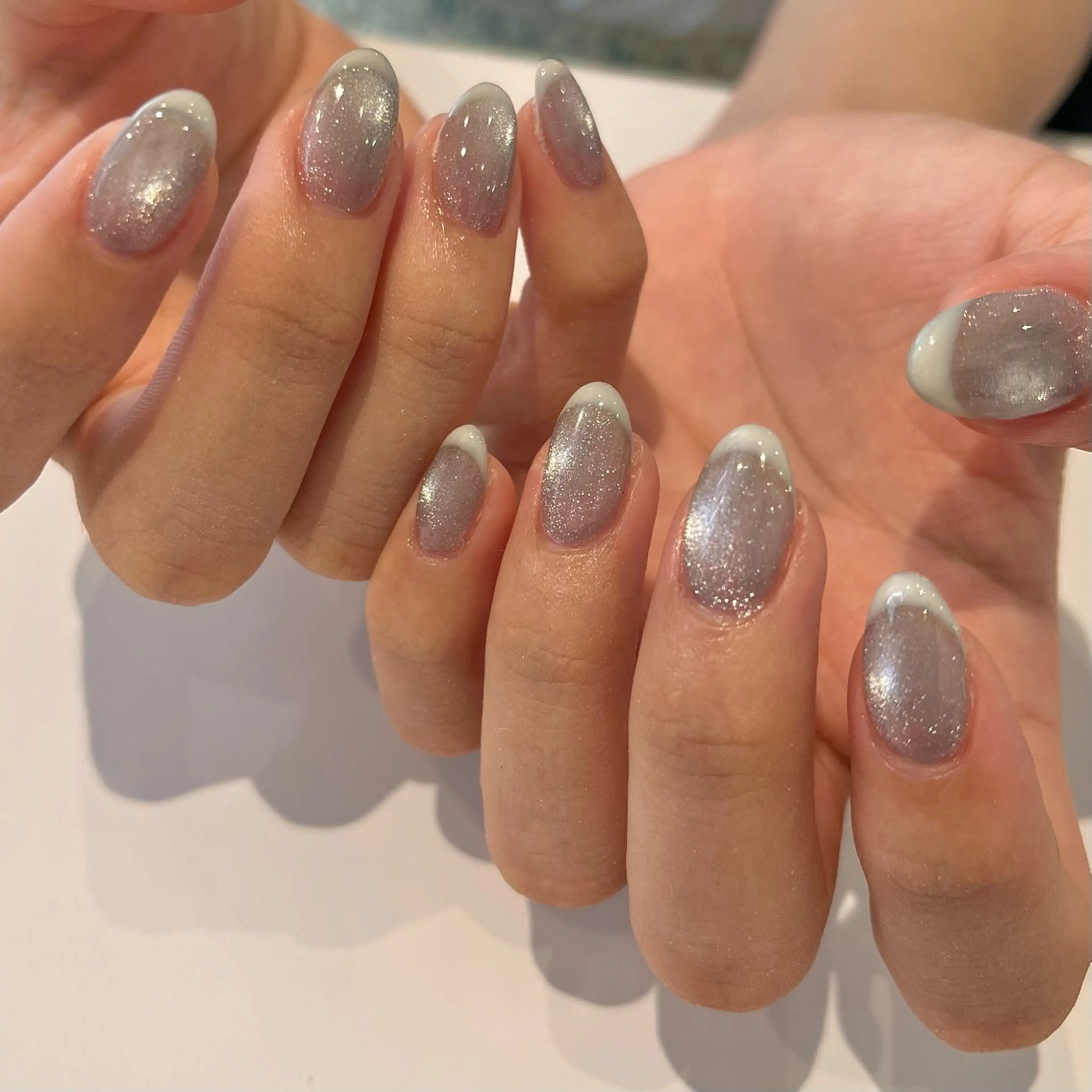 ネイル フレンチネイル マグネットネイル ハンドネイル ballie／小野原 なつみのネイルデザイン