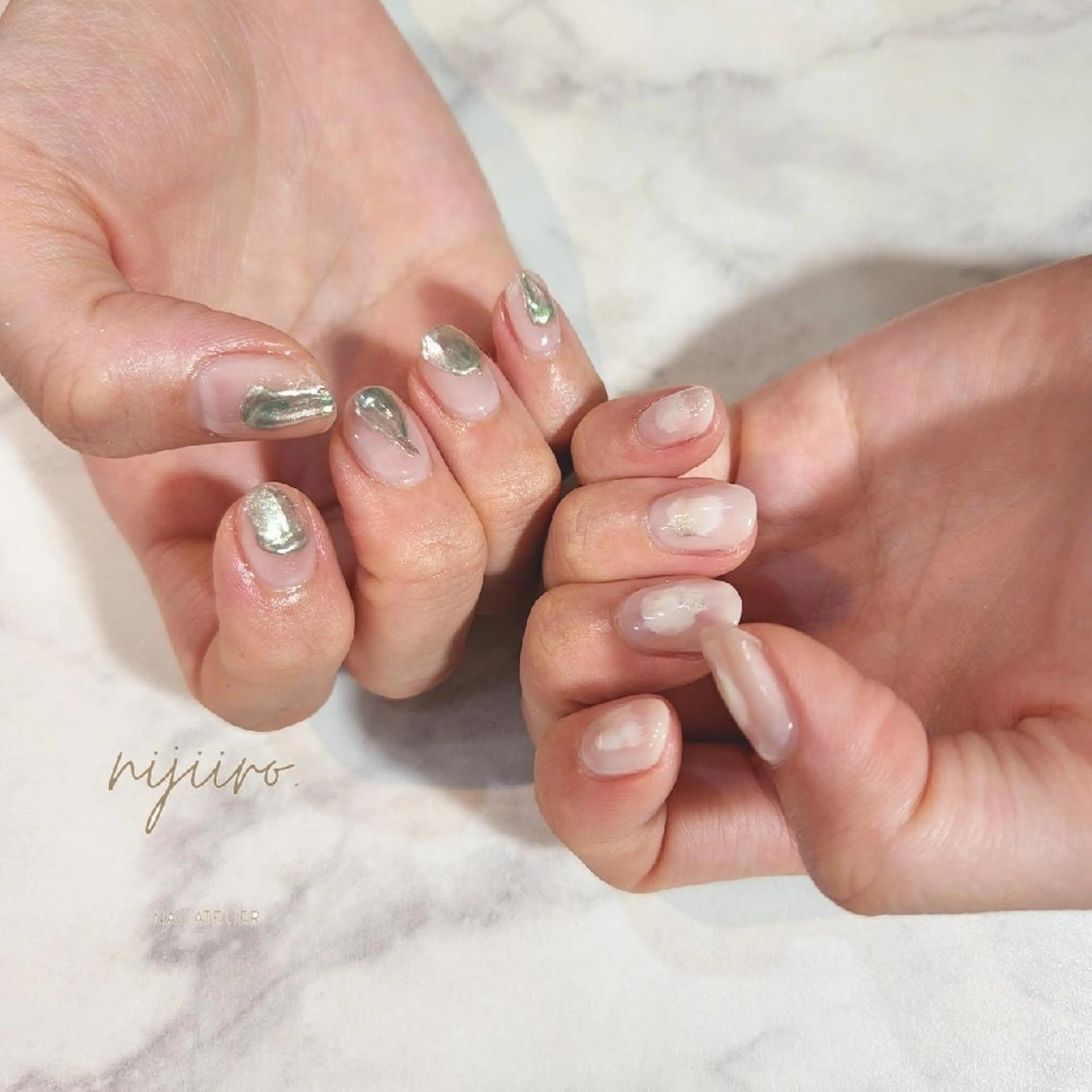 ネイル ハンドネイル nailatelier nijiiro.所属・nijiiro🌈 サトウのネイルデザイン