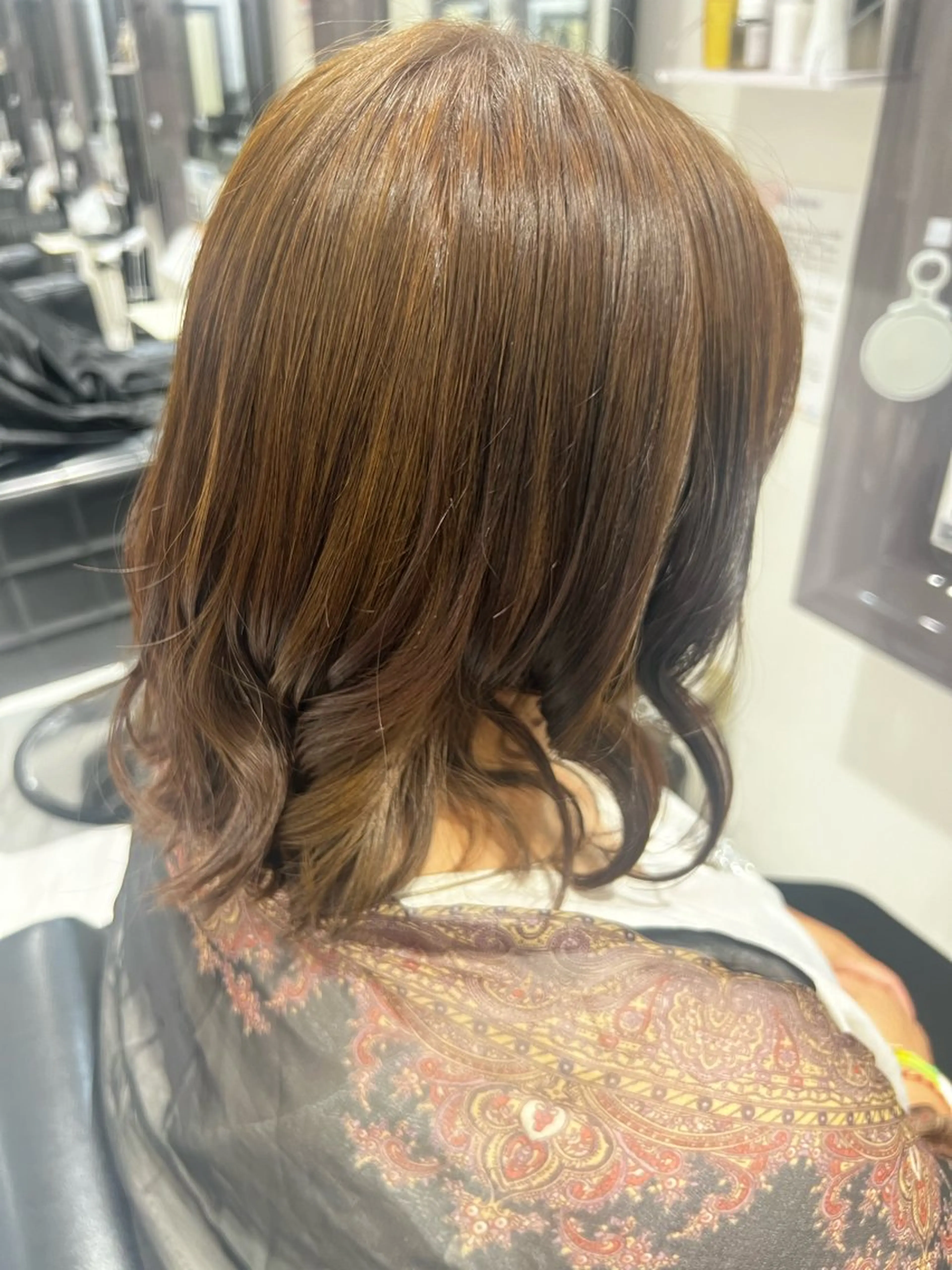 ミディアム カラー MASHU Machela店所属・ほのか./大阪 透明感カラー/韓国風のヘアスタイル